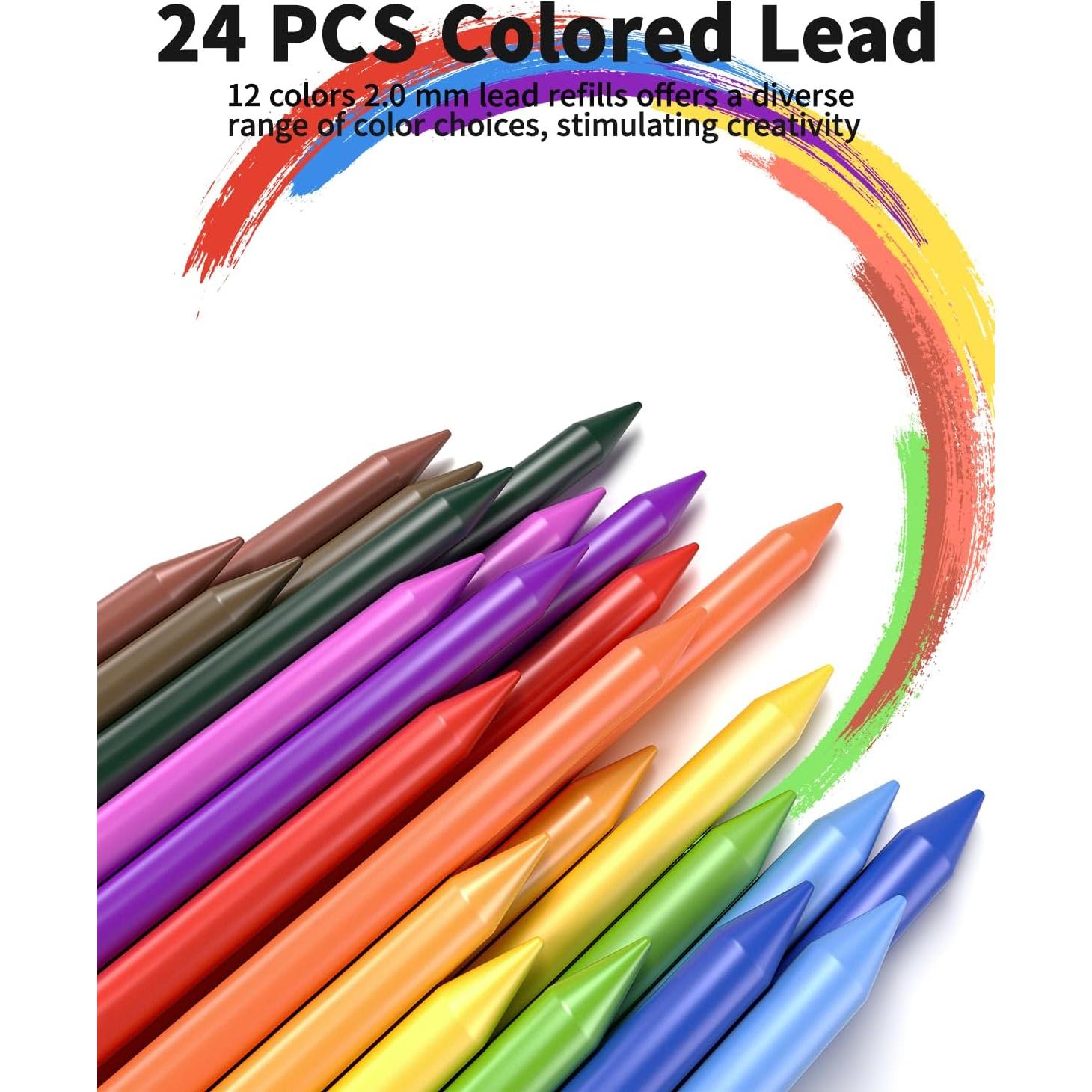 Juego de Lápices Mecánicos STAGEEK 21 Piezas Metal 0.3-2.0mm