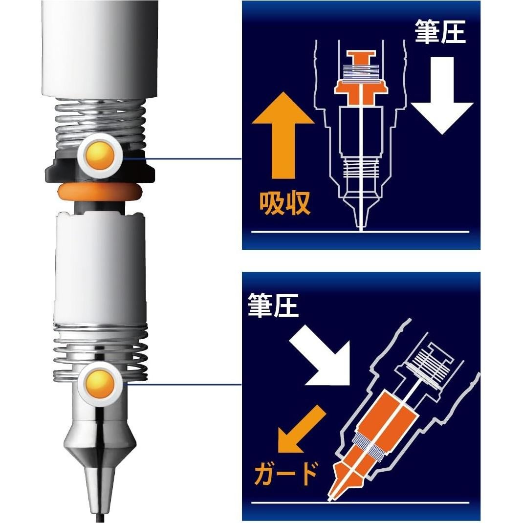 Lápiz Mecánico Zebra Del Guard 0.3mm Cuerpo Blanco