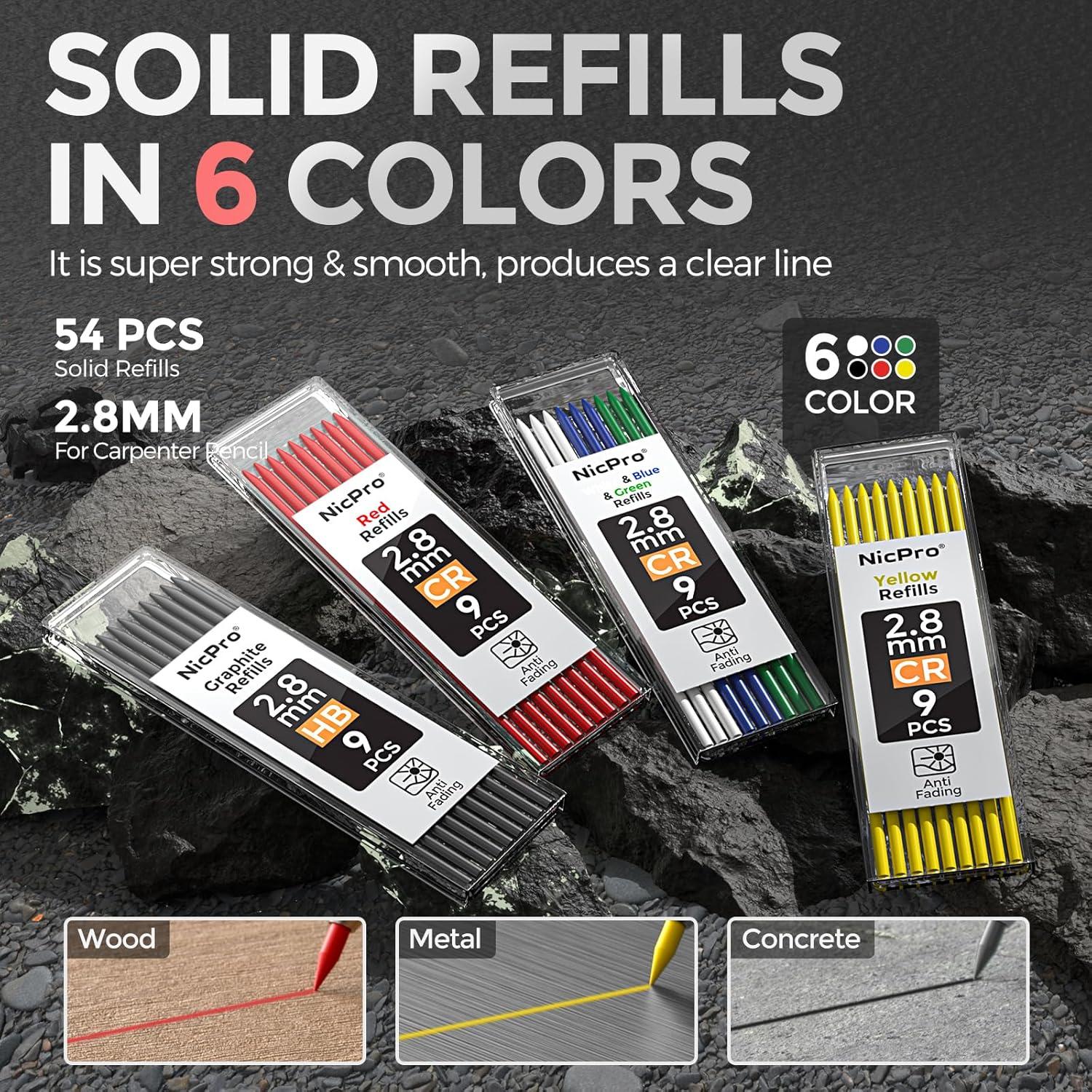 Conjunto de Lápices de Carpintero Nicpro CP3000 - 3 Piezas