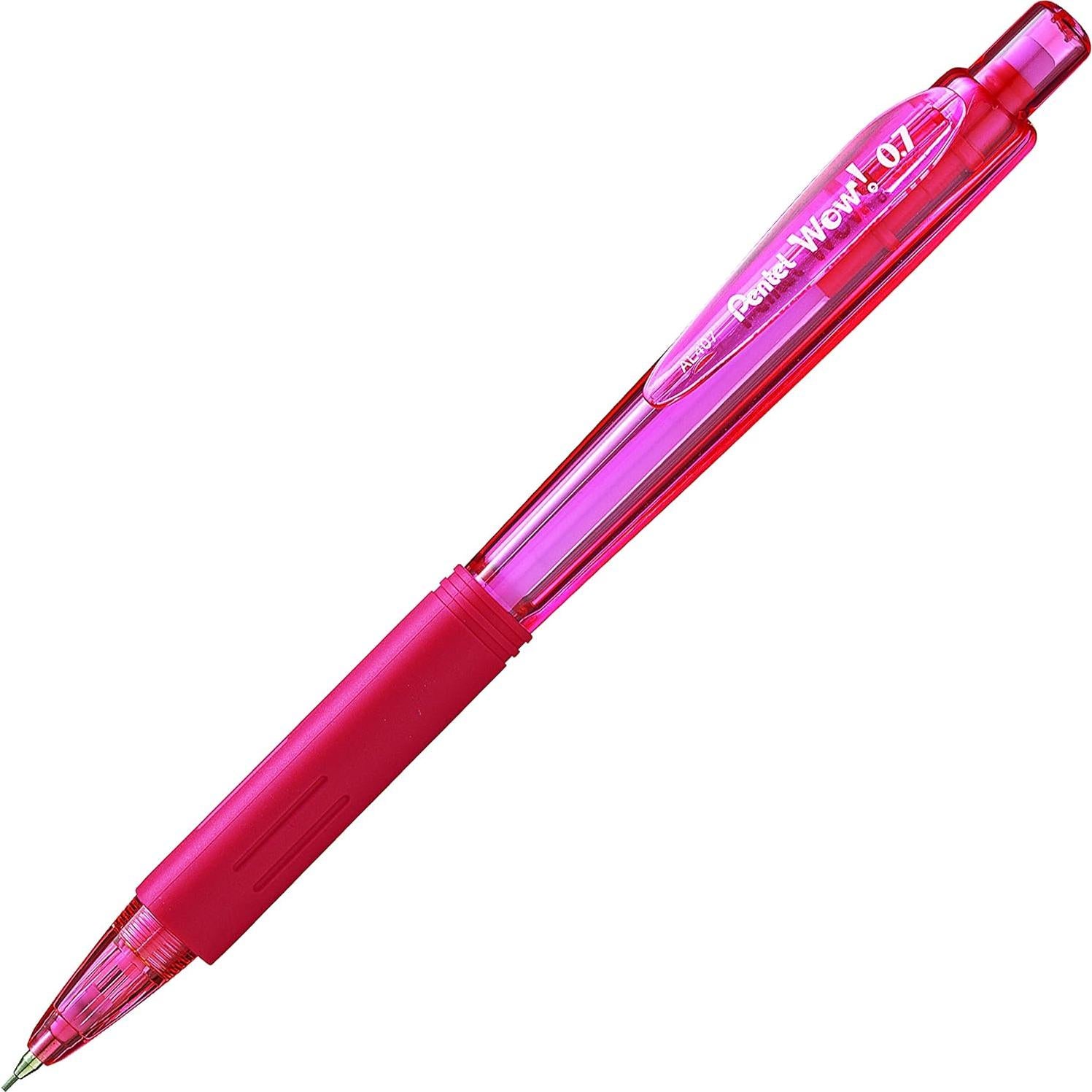 Lápiz Mecánico Pentel Wow 0.7mm Rosa - Caja de 12 Unidades