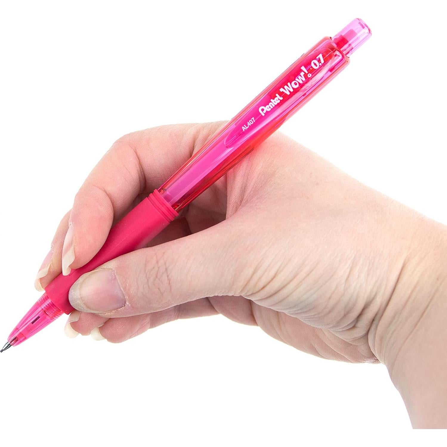 Lápiz Mecánico Pentel Wow 0.7mm Rosa - Caja de 12 Unidades