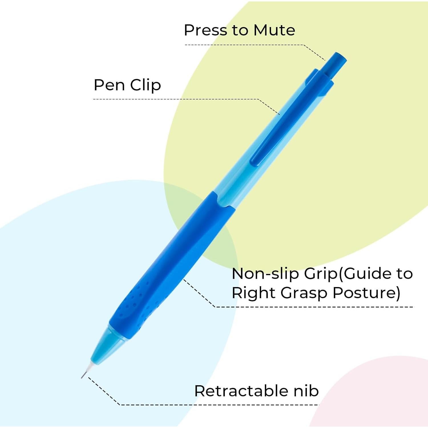 Juego de Lápices Mecánicos M&G 0.5mm, 10 Piezas, Color Negro
