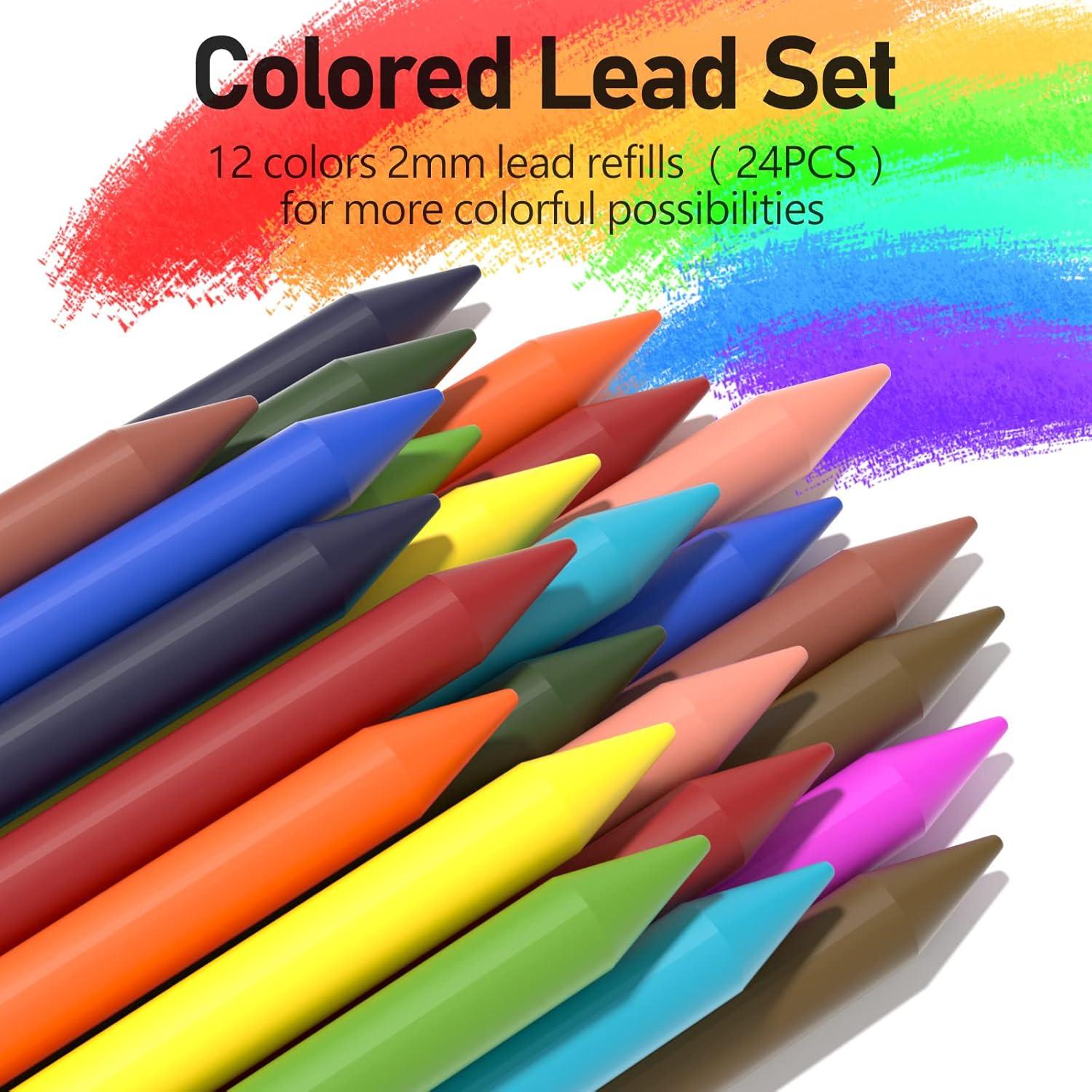 Juego de Lápices Mecánicos 2mm Cuatro Caramelos 17 Piezas