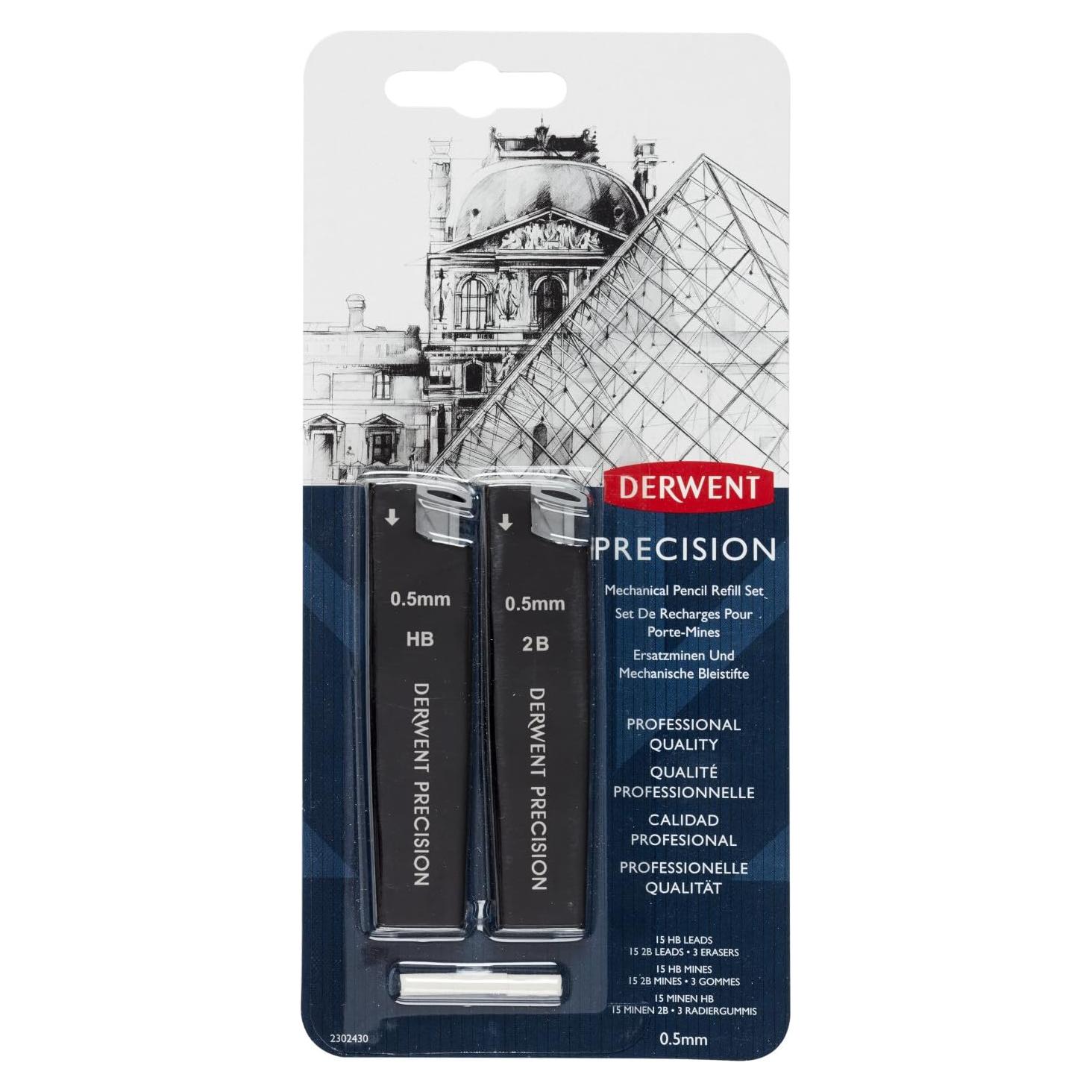 Juego de Recarga Derwent para Lápiz Mecánico 0.5mm - 15 Minas HB/2B