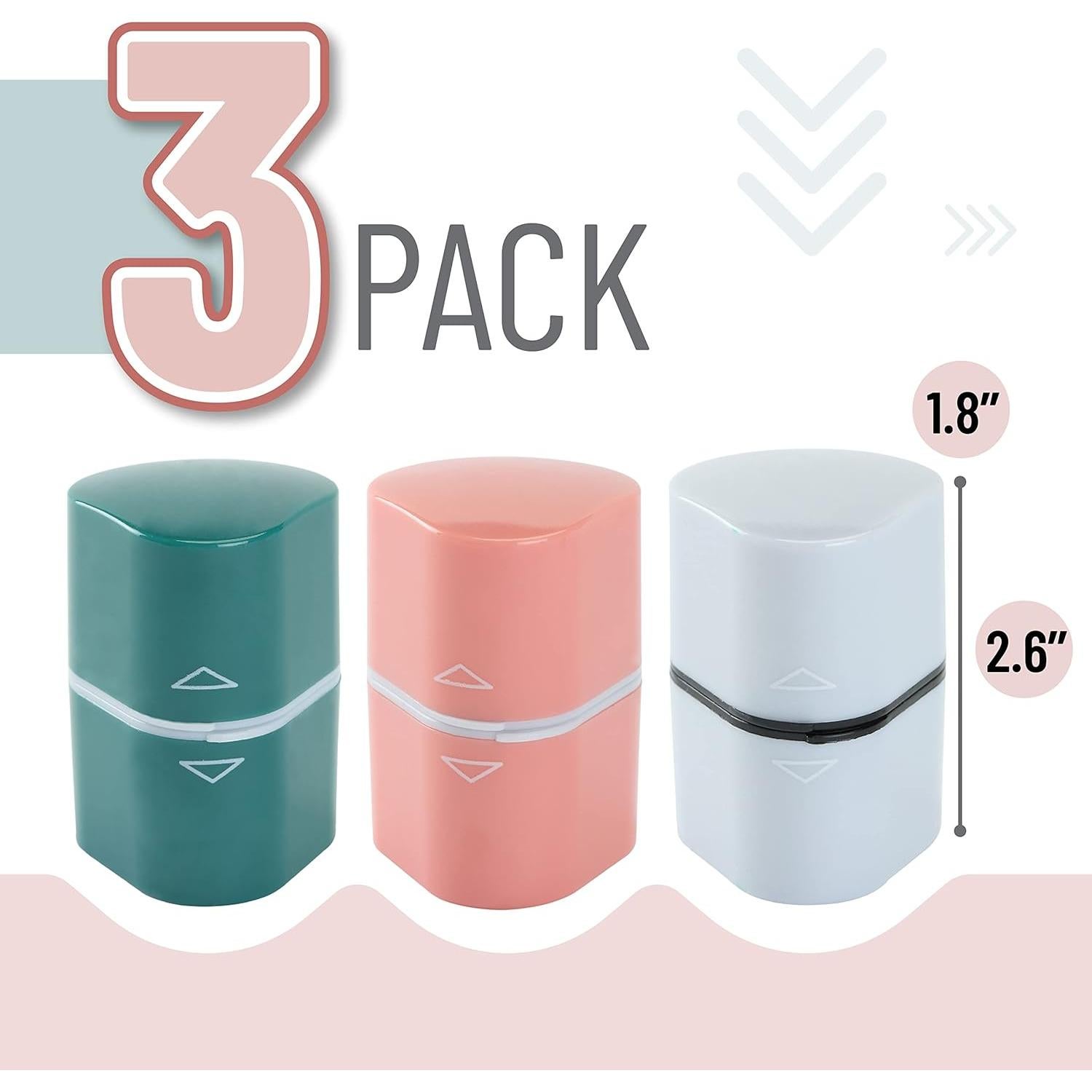 Sacapuntas Manual 3-en-1 Mr. Pen - Jumbo y Colores