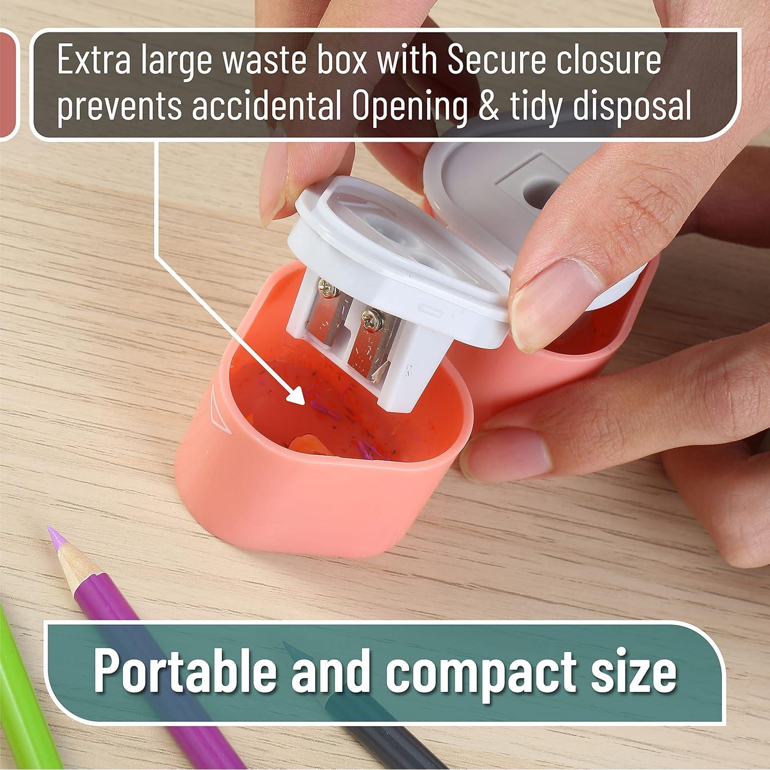 Sacapuntas Manual 3-en-1 Mr. Pen - Jumbo y Colores