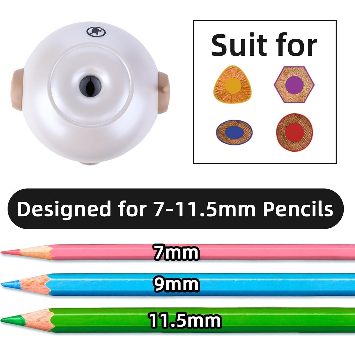 Sacapuntas Eléctrico Automático Tenwin TW8188-7 Plata