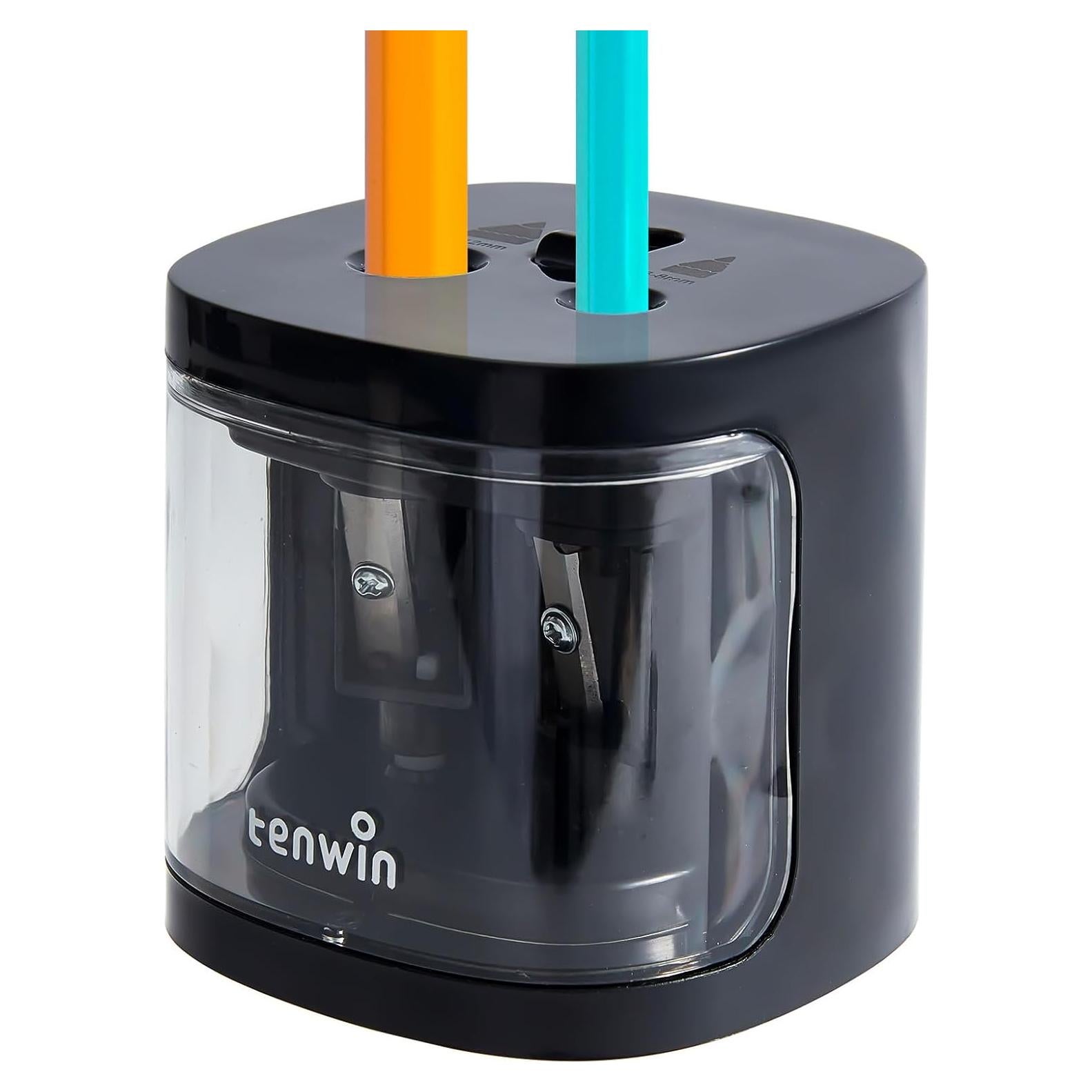 Sacapuntas Eléctrico Tenwin TW8319 Doble Agujero Portátil