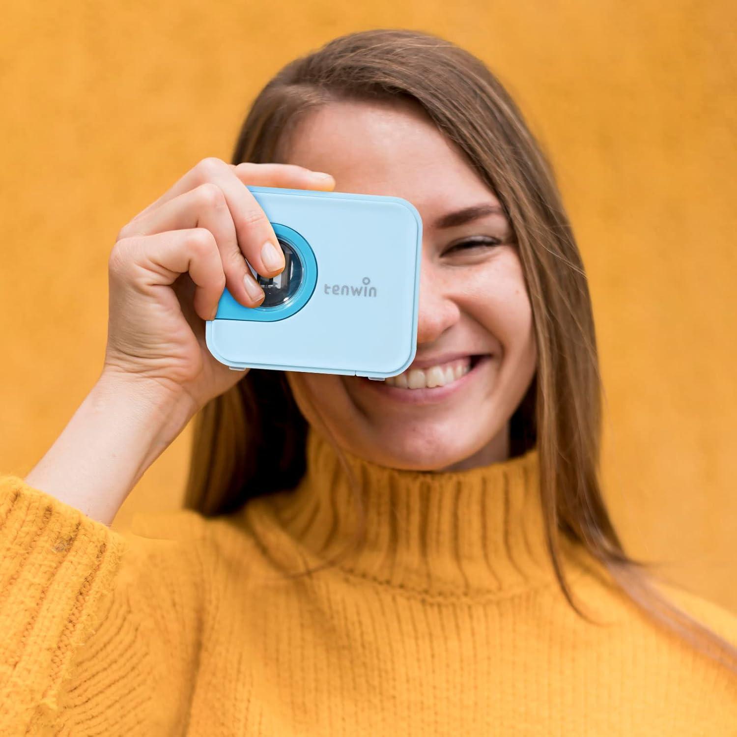 Sacapuntas Eléctrico Portátil Tenwin TW8316 Azul 6-8mm