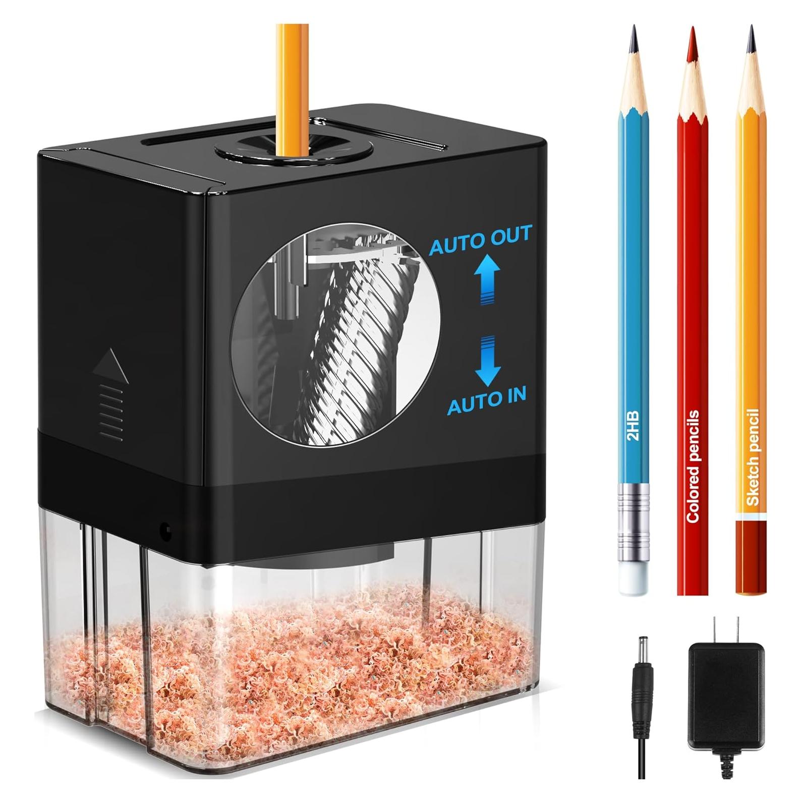 Sacapuntas Eléctrico Automático AFMAT PSA8 para Lápices 8mm