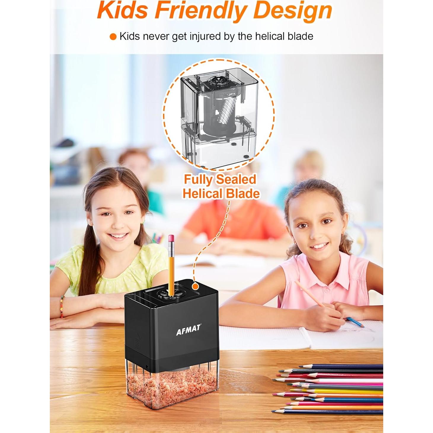 Sacapuntas Eléctrico Automático AFMAT PSA8 para Lápices 8mm