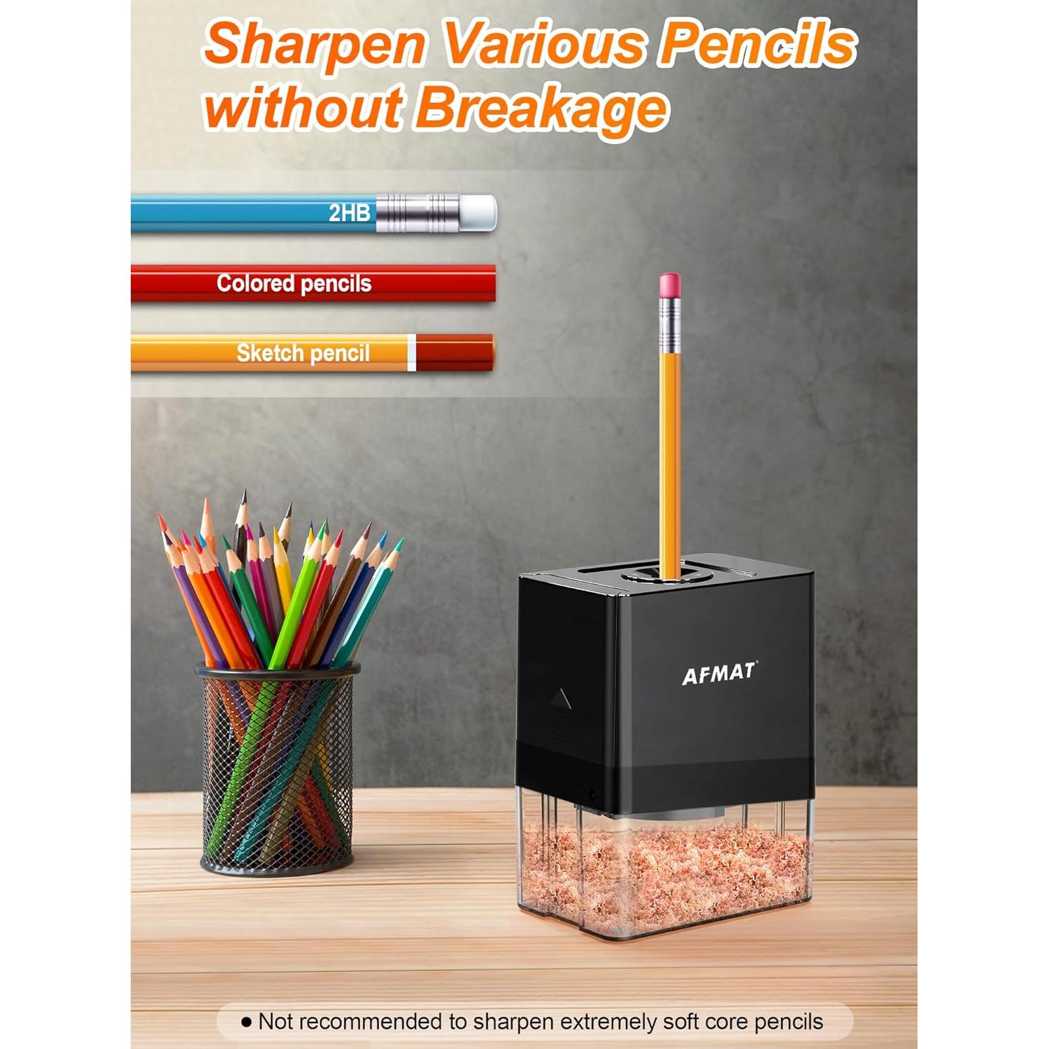 Sacapuntas Eléctrico Automático AFMAT PSA8 para Lápices 8mm