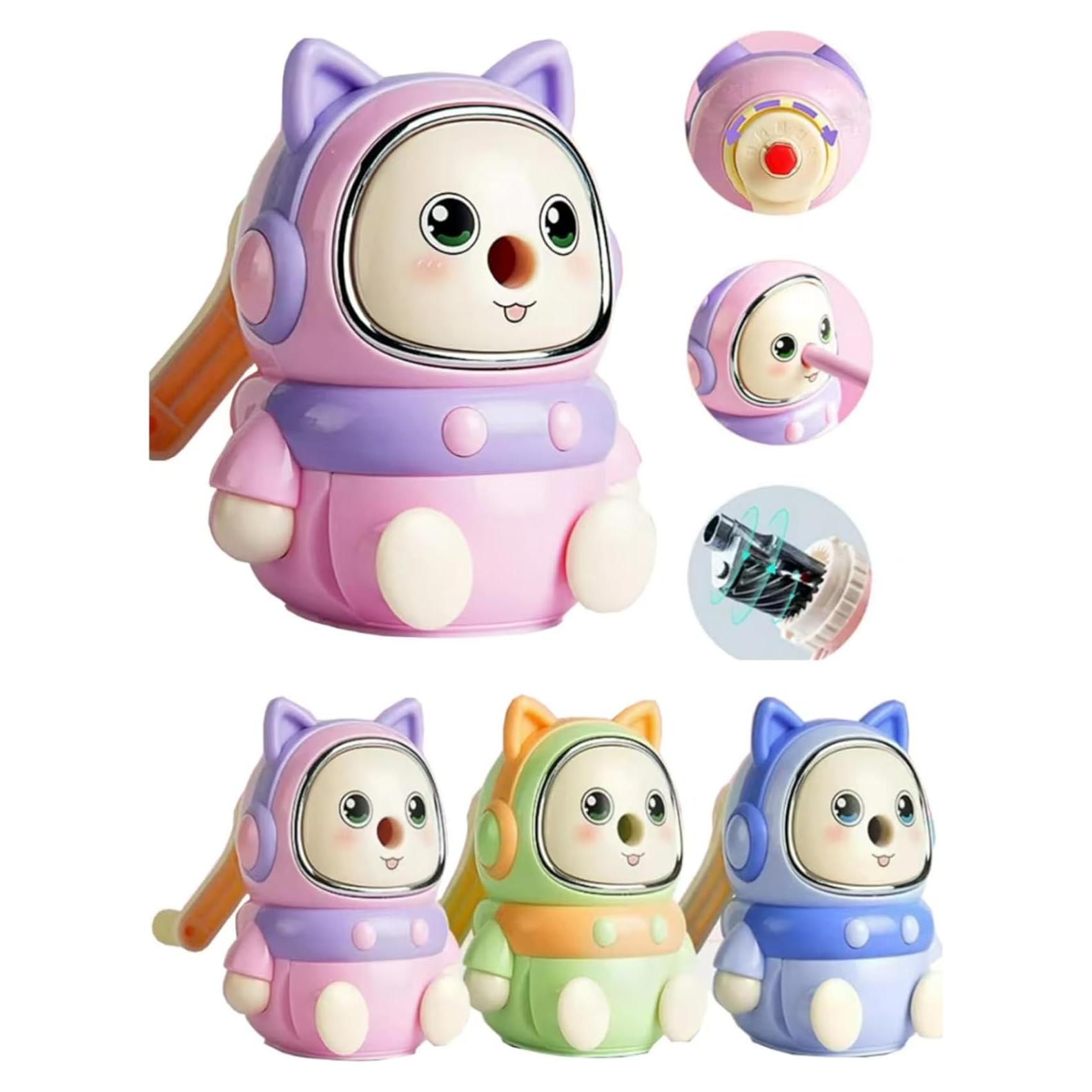 Sacapuntas Manual GoYoho Rosa 5 Puntos para Niños