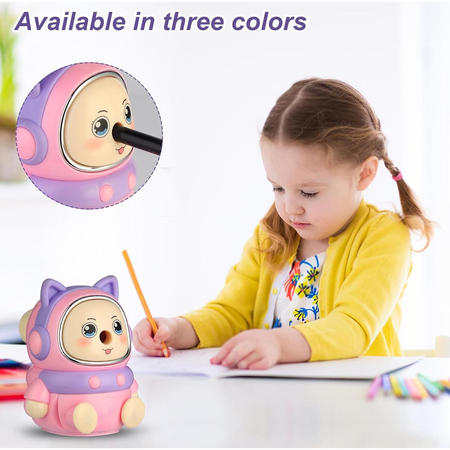 Sacapuntas Manual GoYoho Rosa 5 Puntos para Niños