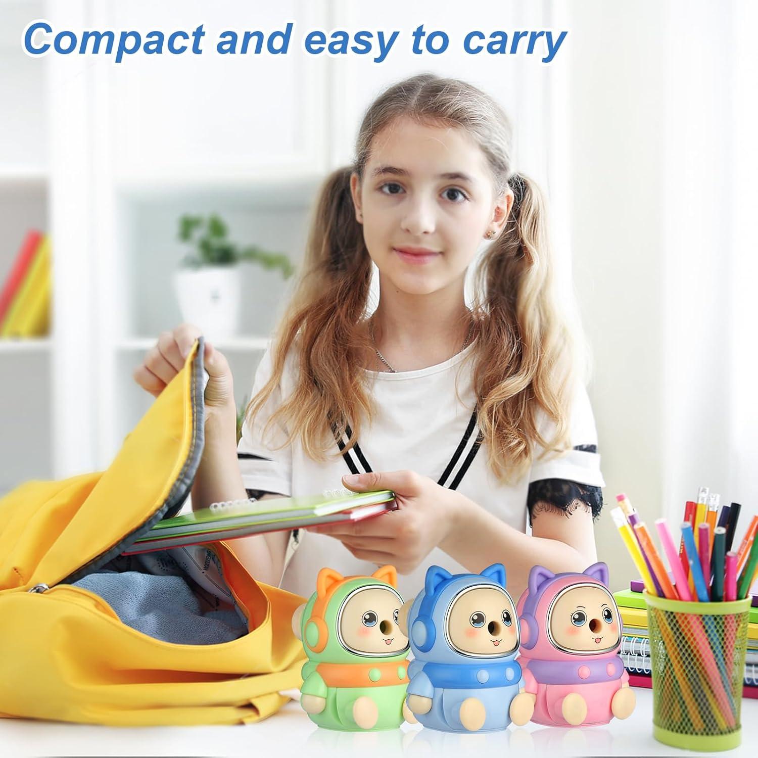 Sacapuntas Manual GoYoho Rosa 5 Puntos para Niños