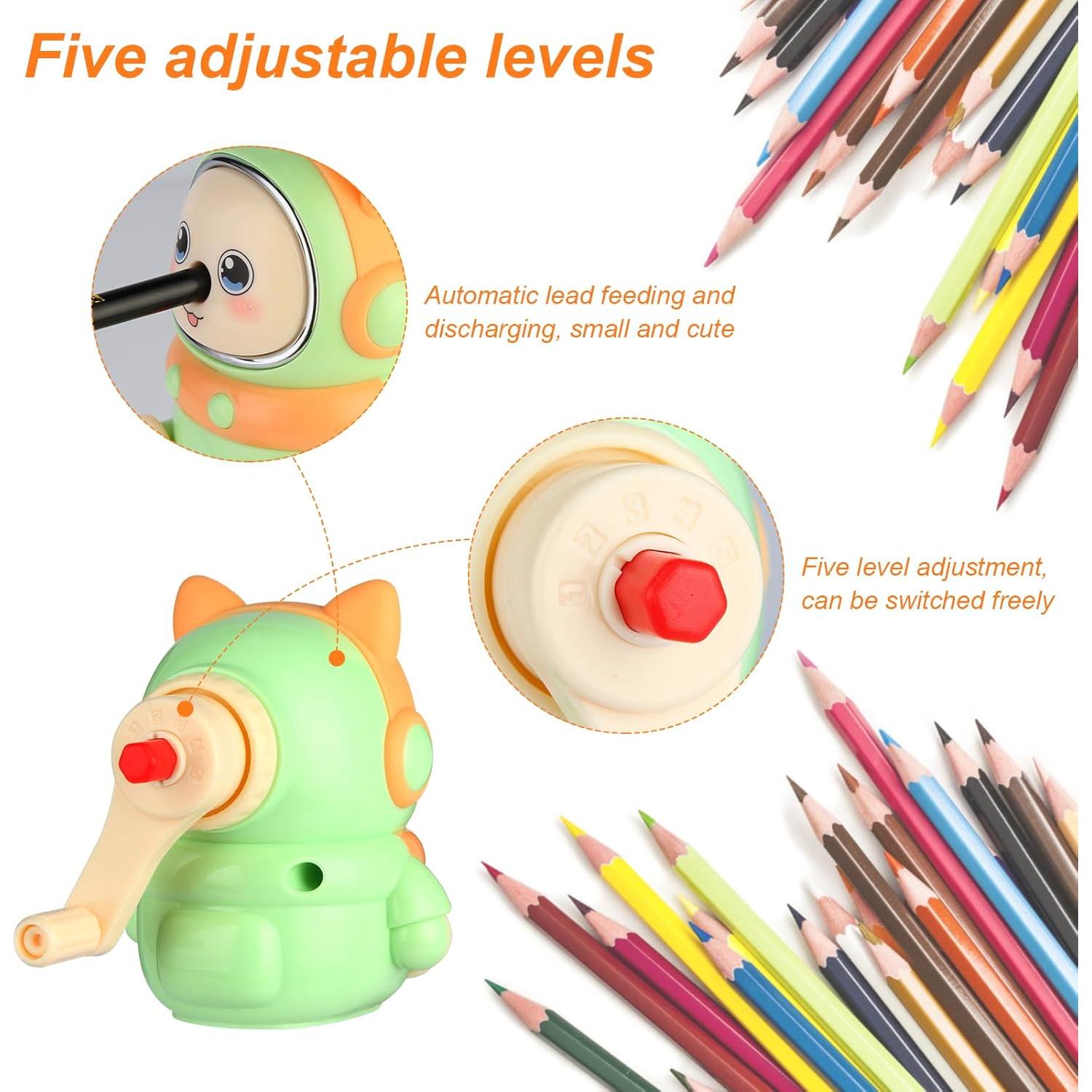 Sacapuntas Manual GoYoho Rosa 5 Puntos para Niños