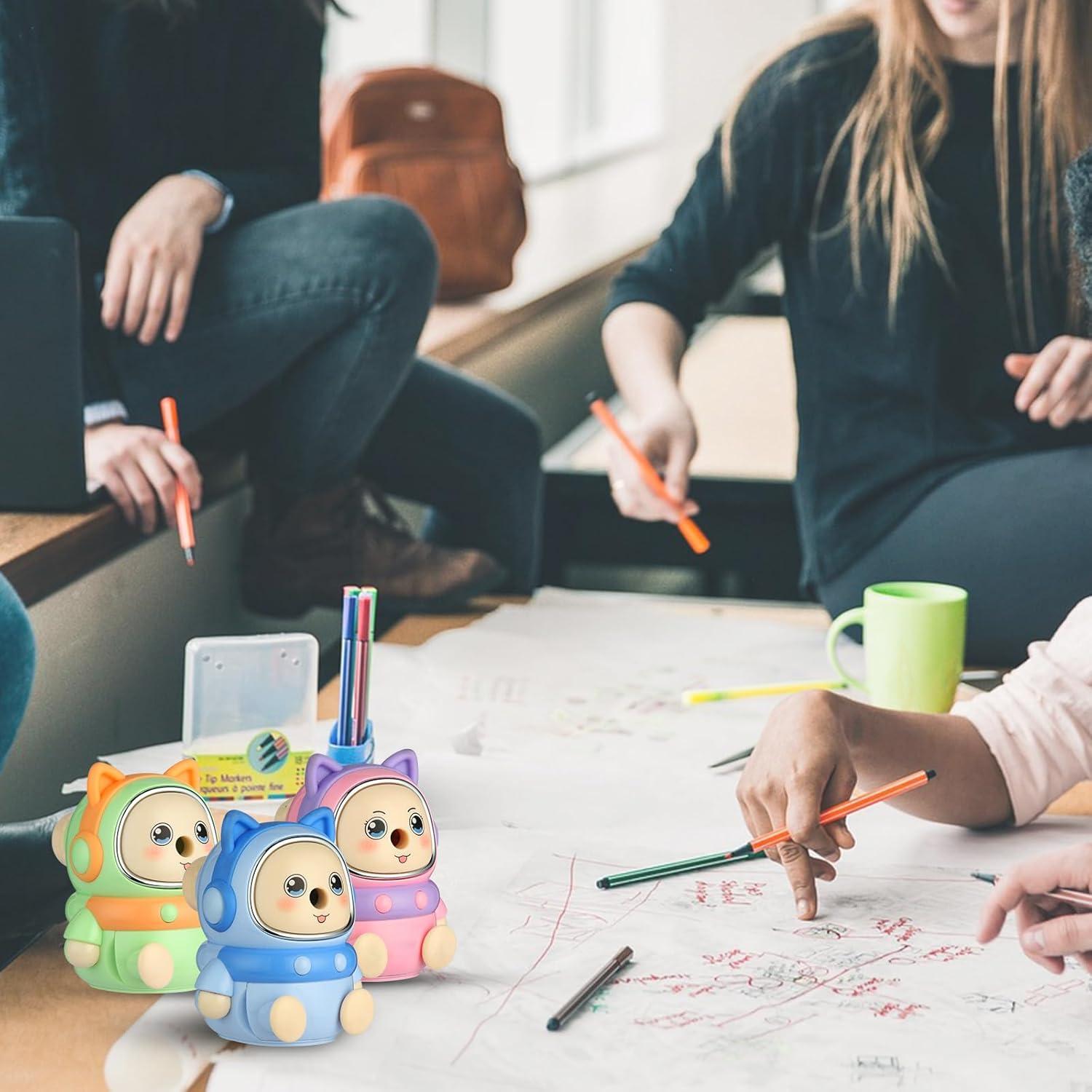 Sacapuntas Manual GoYoho Rosa 5 Puntos para Niños