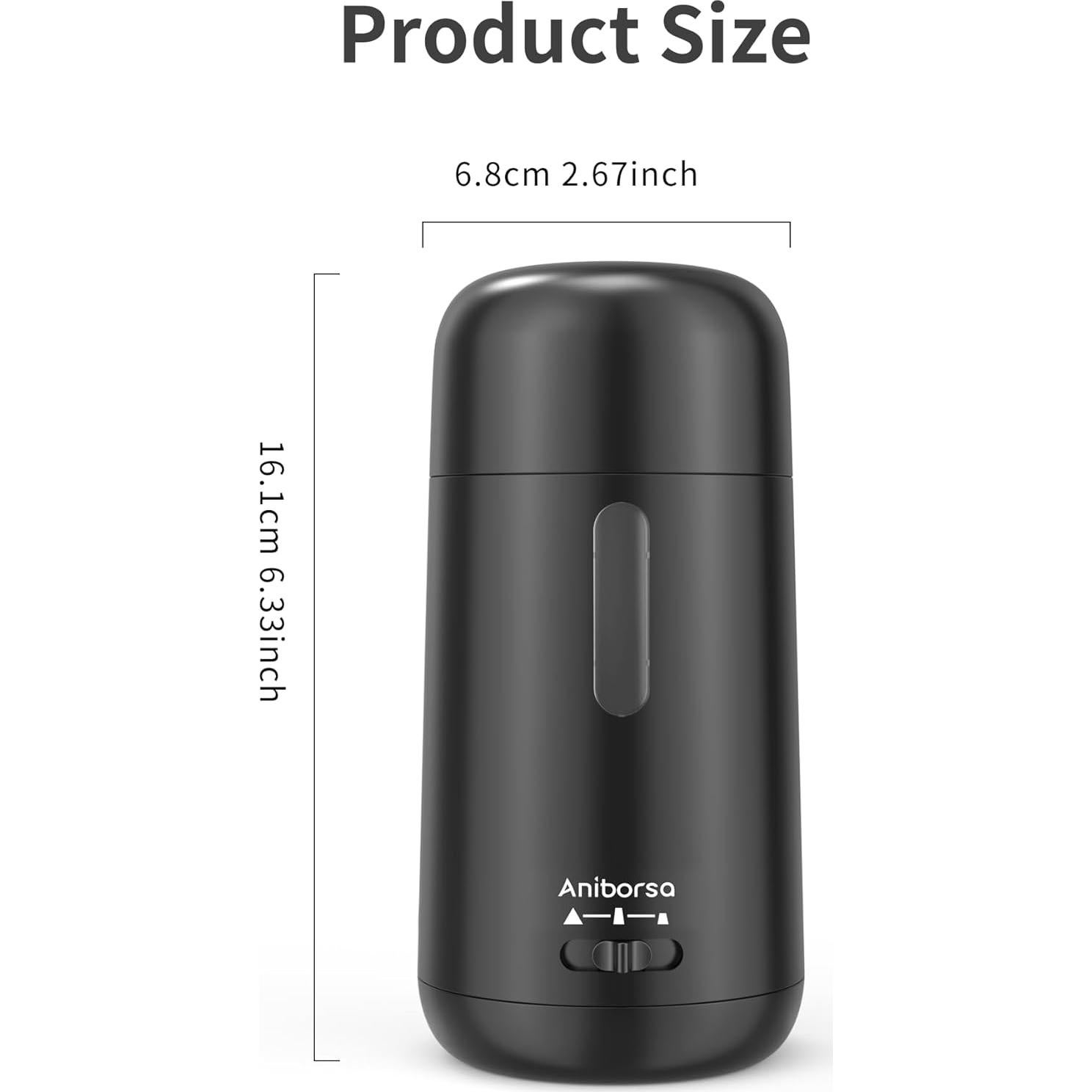 Sacapuntas Eléctrico Automático Aniborsa PS8821-BK Negro