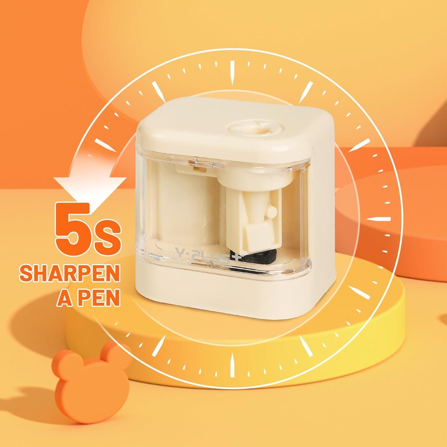 Sacapuntas Eléctrico YPLUS para Niños - Portátil y Compacto