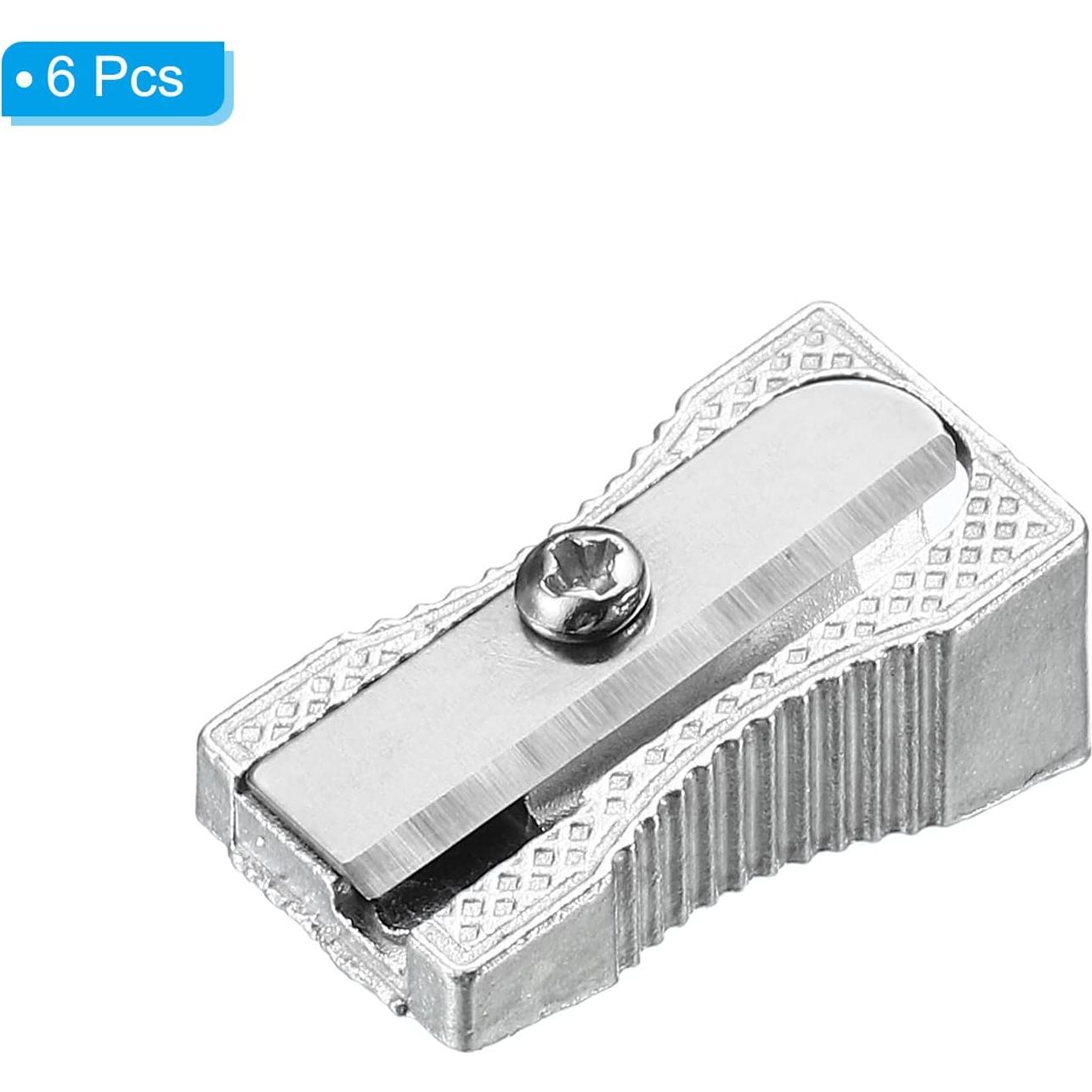 Afiladores de Lápiz Manuales PATIKIL, Paquete de 6, Metal