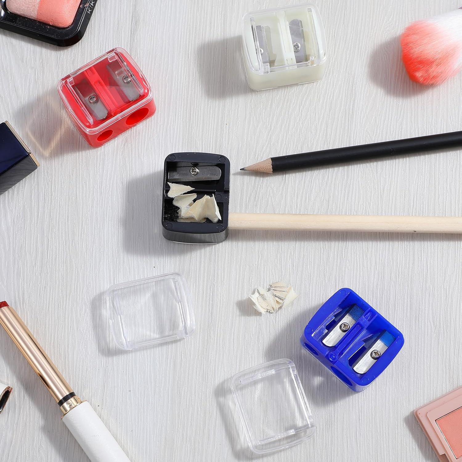 5 Sacapuntas Doble Agujero Tyqour para Lápices de Maquillaje