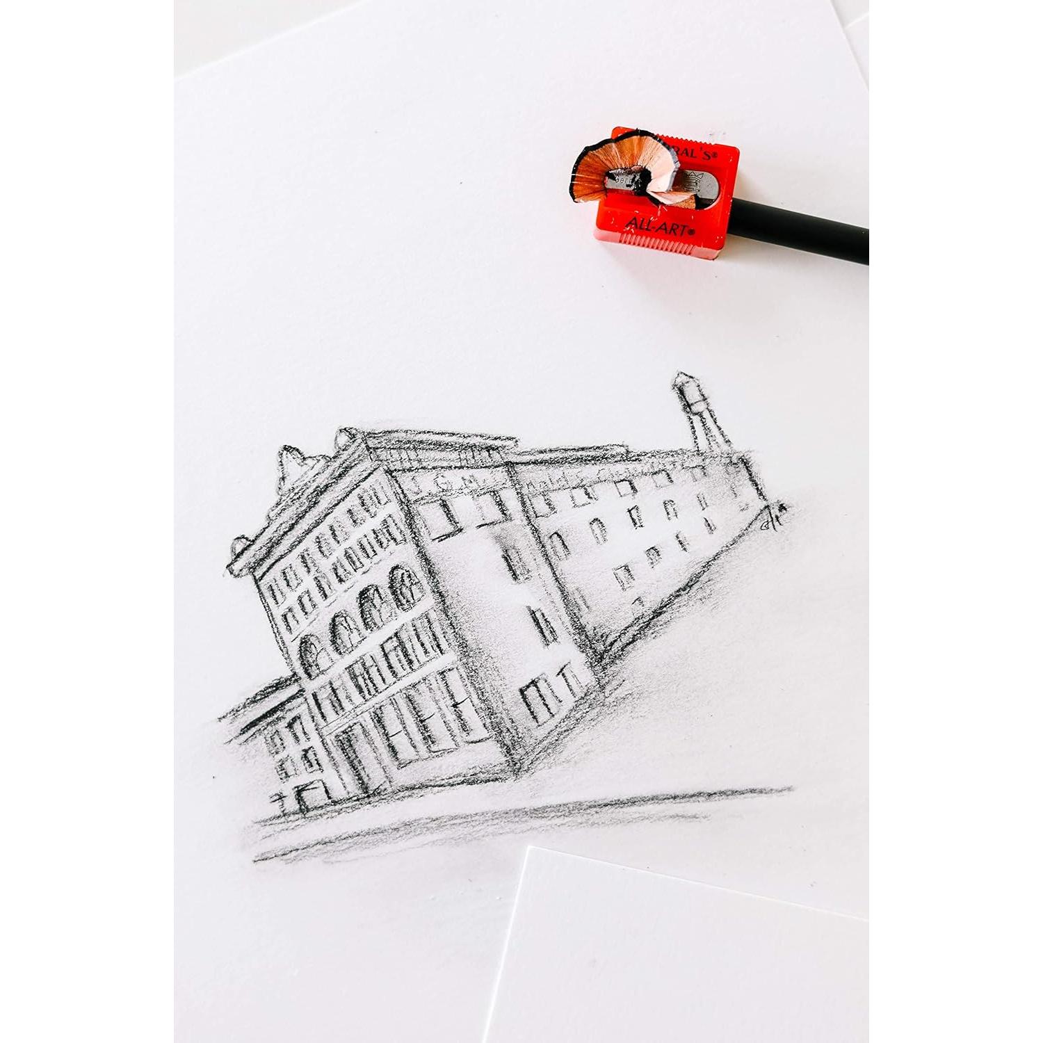 Sacapuntas All-Art General Pencil Rojo Pequeño - Paquete de 3