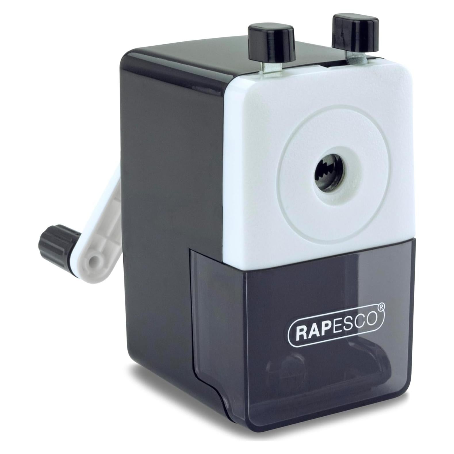 Sacapuntas de Escritorio Rapesco 64 Negro con Bandeja