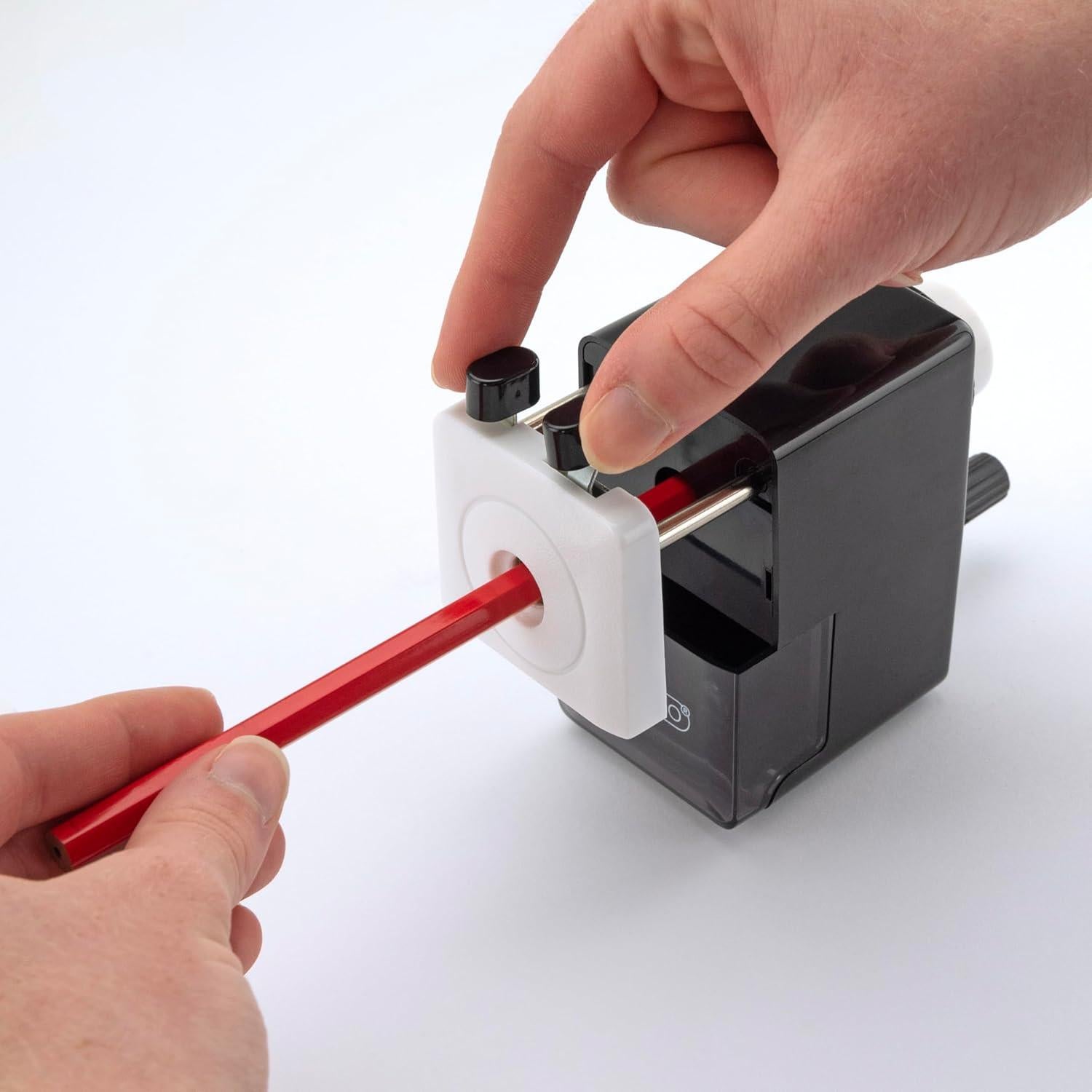 Sacapuntas de Escritorio Rapesco 64 Negro con Bandeja