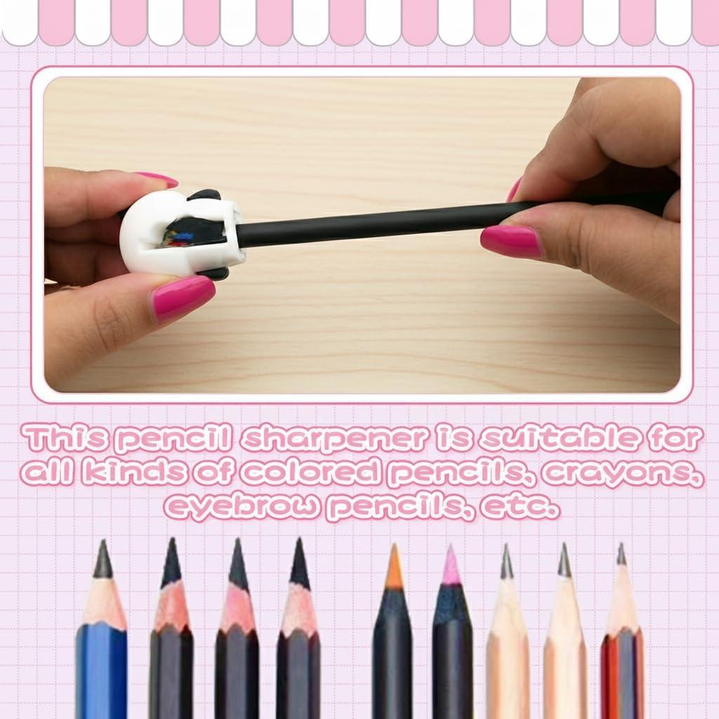 Set de 8 Sacapuntas Kawaii Baowindy para Niños - Multicolor