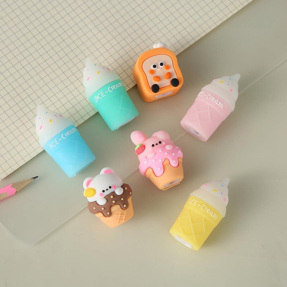 Set de 7 Sacapuntas Manuales Baowindy para Niños Kawaii