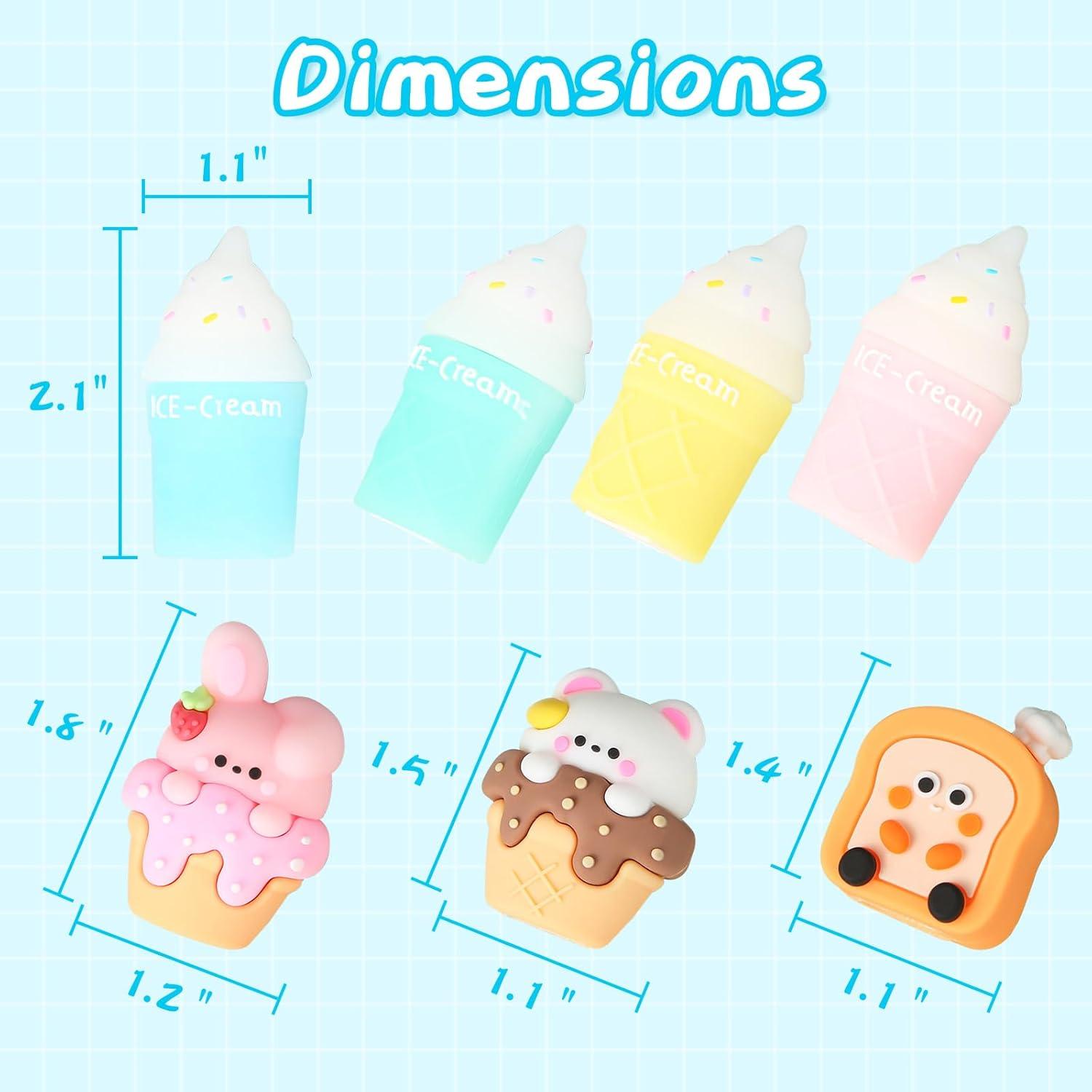 Set de 7 Sacapuntas Manuales Baowindy para Niños Kawaii