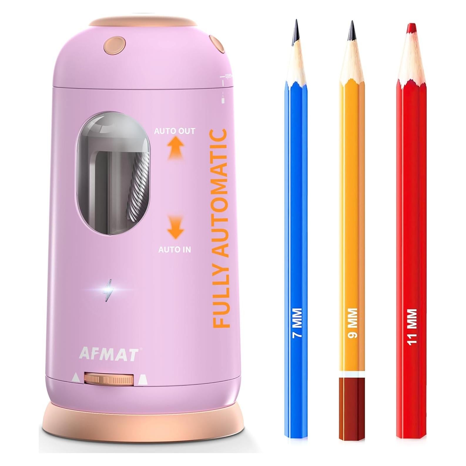 Sacapuntas Eléctrico Automático AFMAT PSC8 Recargable 7-11.5mm