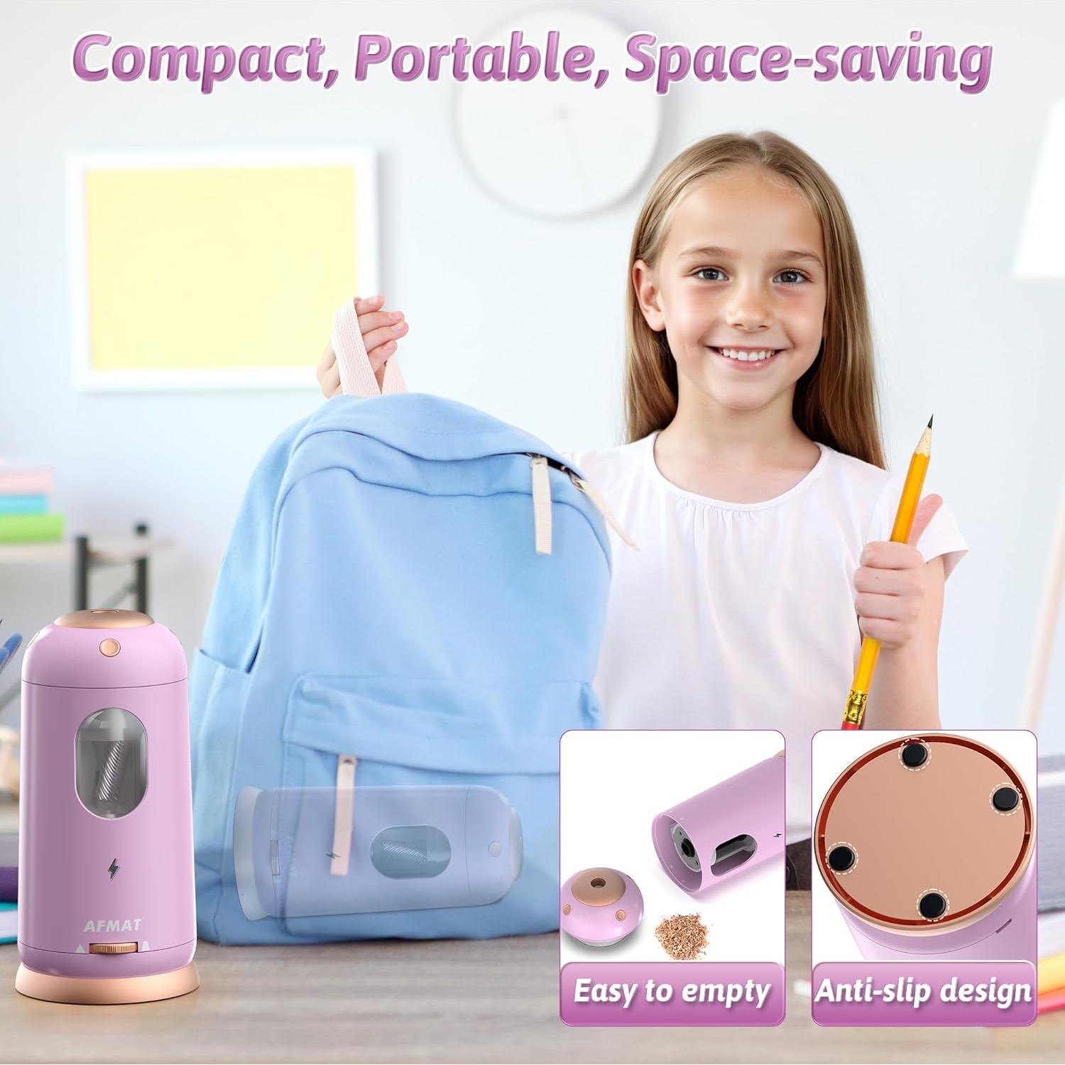 Sacapuntas Eléctrico Automático AFMAT PSC8 Recargable 7-11.5mm