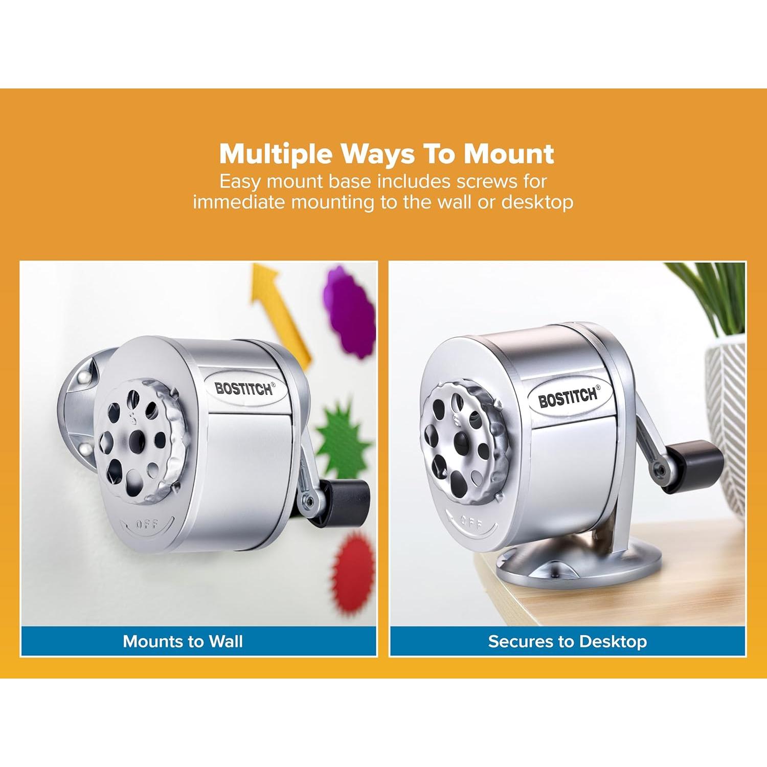 Sacapuntas Manual Bostitch MPS1-CH Metal 8 Tamaños