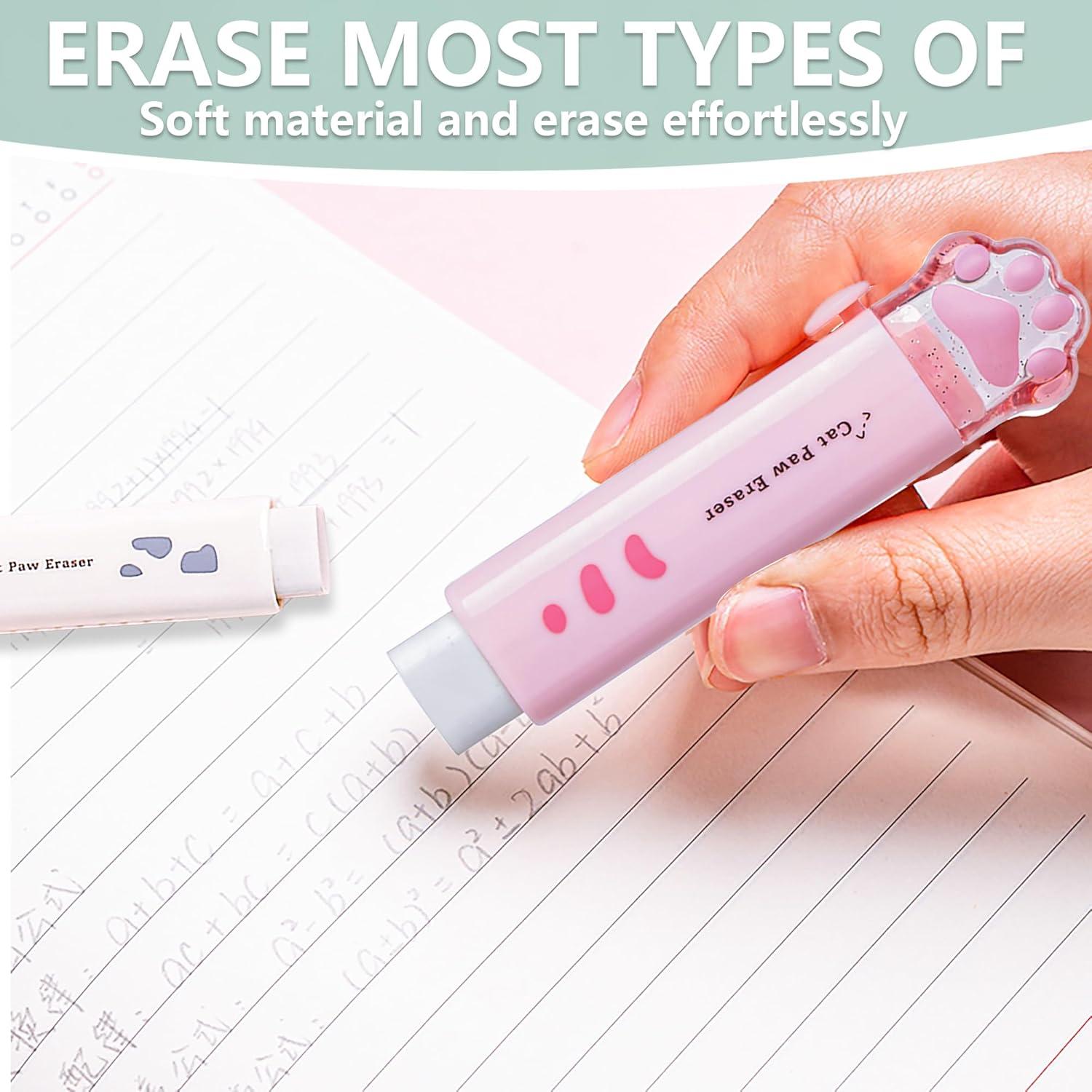 Juego de Papelería Kawaii PANDENNER 4 Piezas Rosa