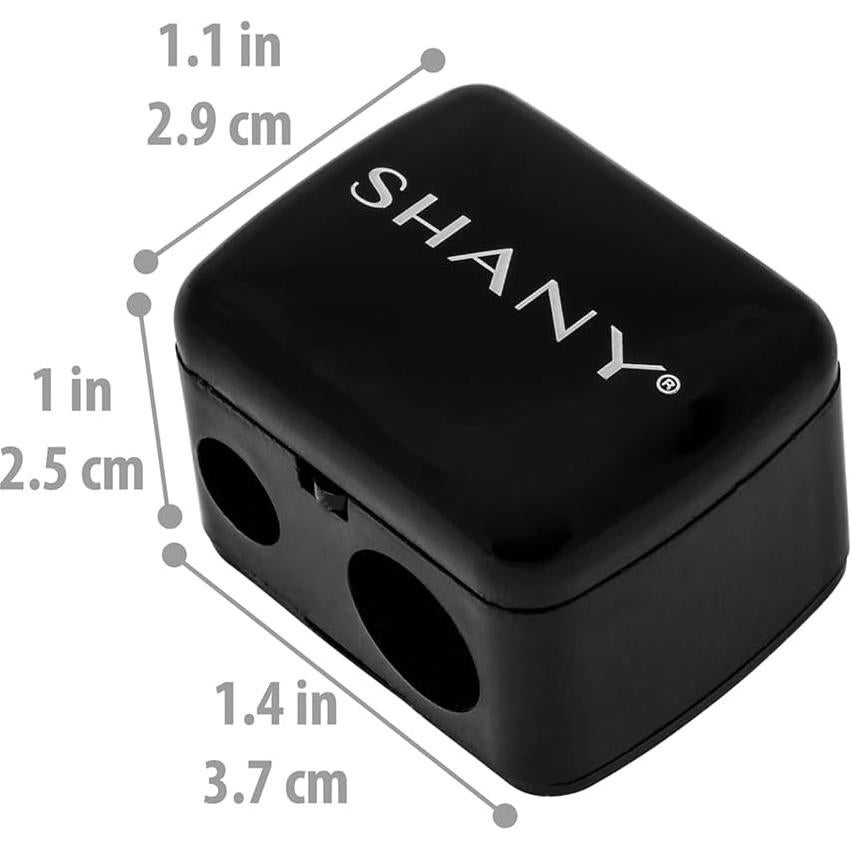 Sacapuntas Cosmético SHANY Dual para Lápices de Ojos y Labios