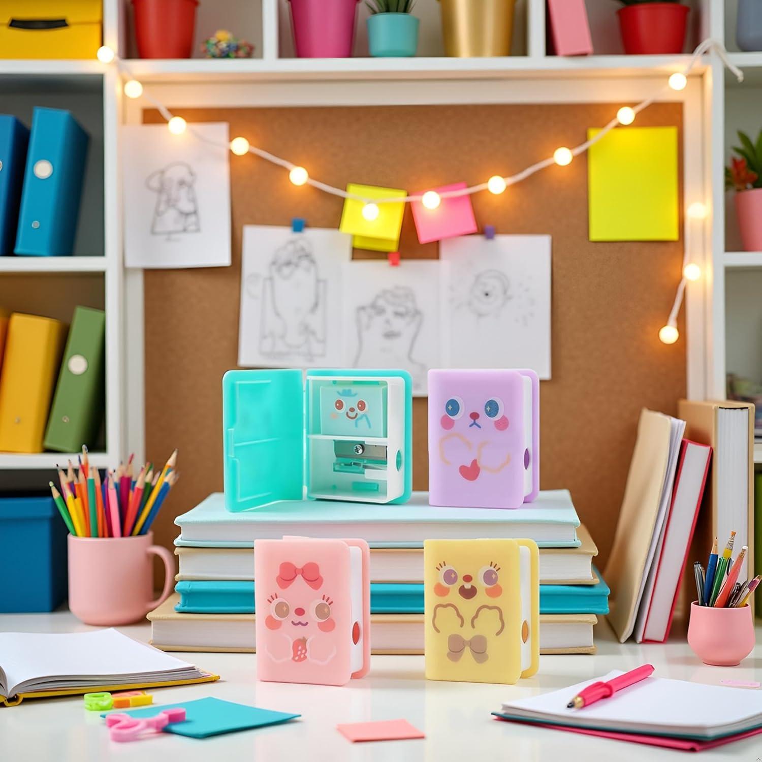 Sacapuntas y Borrador Doble Juroicessry Multicolor 10.7x7.8cm