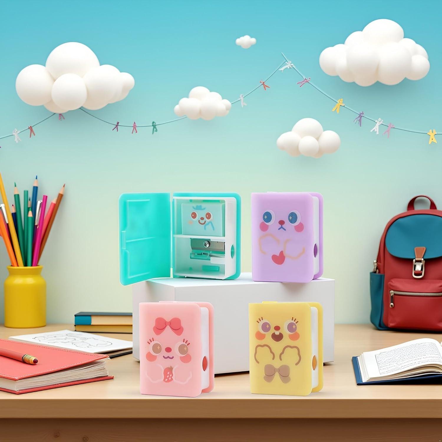 Sacapuntas y Borrador Doble Juroicessry Multicolor 10.7x7.8cm