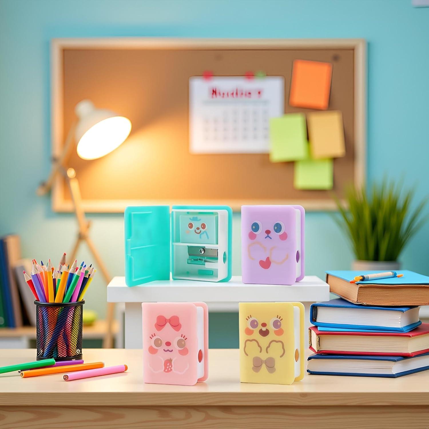 Sacapuntas y Borrador Doble Juroicessry Multicolor 10.7x7.8cm