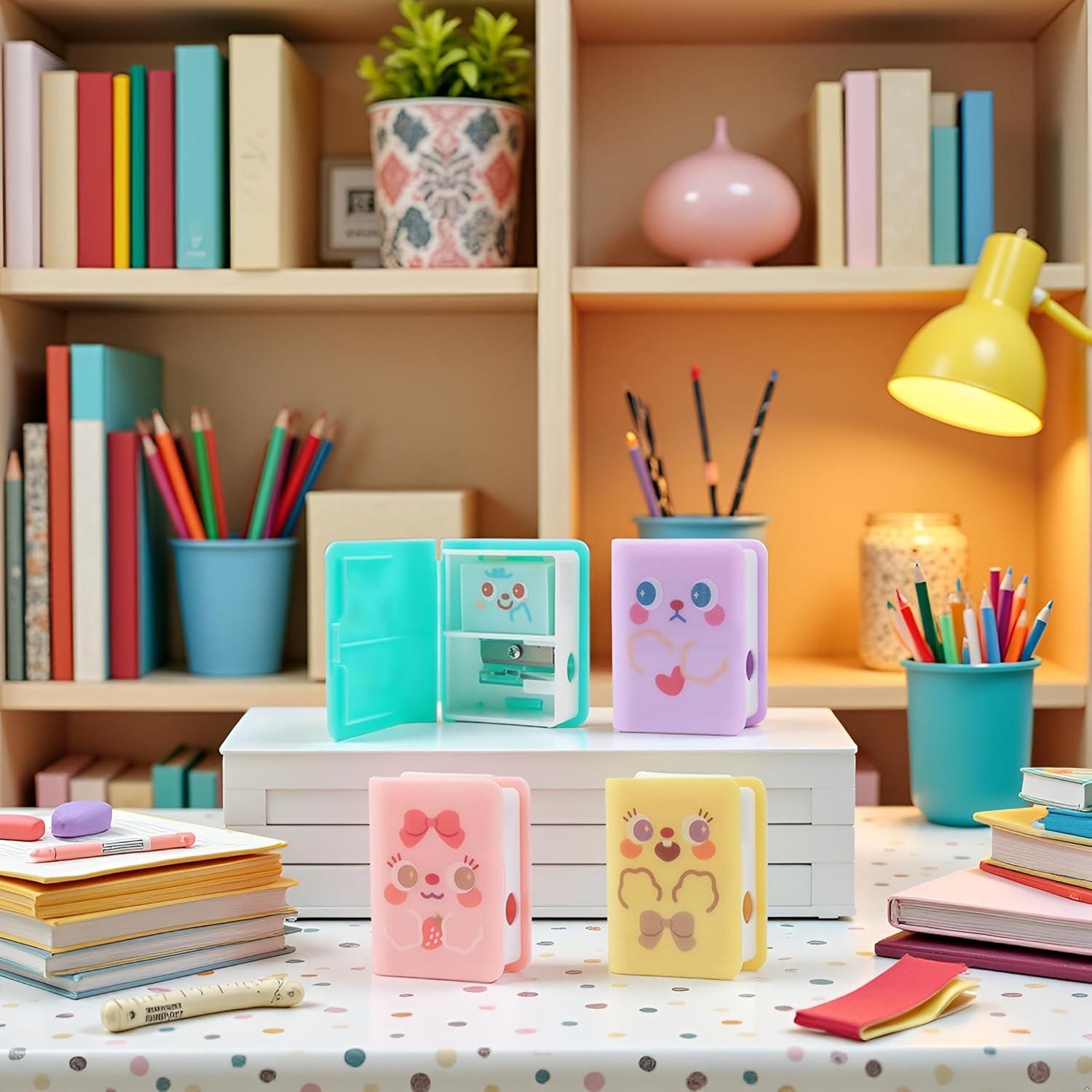 Sacapuntas y Borrador Doble Juroicessry Multicolor 10.7x7.8cm