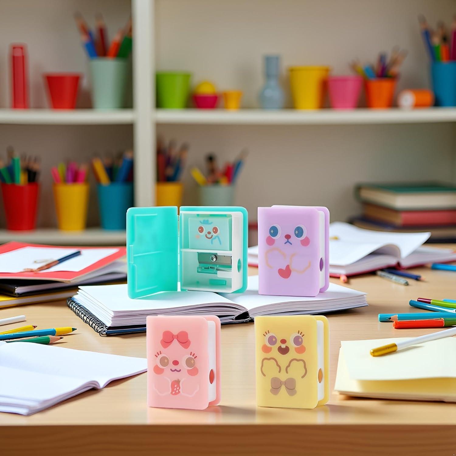 Sacapuntas y Borrador Doble Juroicessry Multicolor 10.7x7.8cm