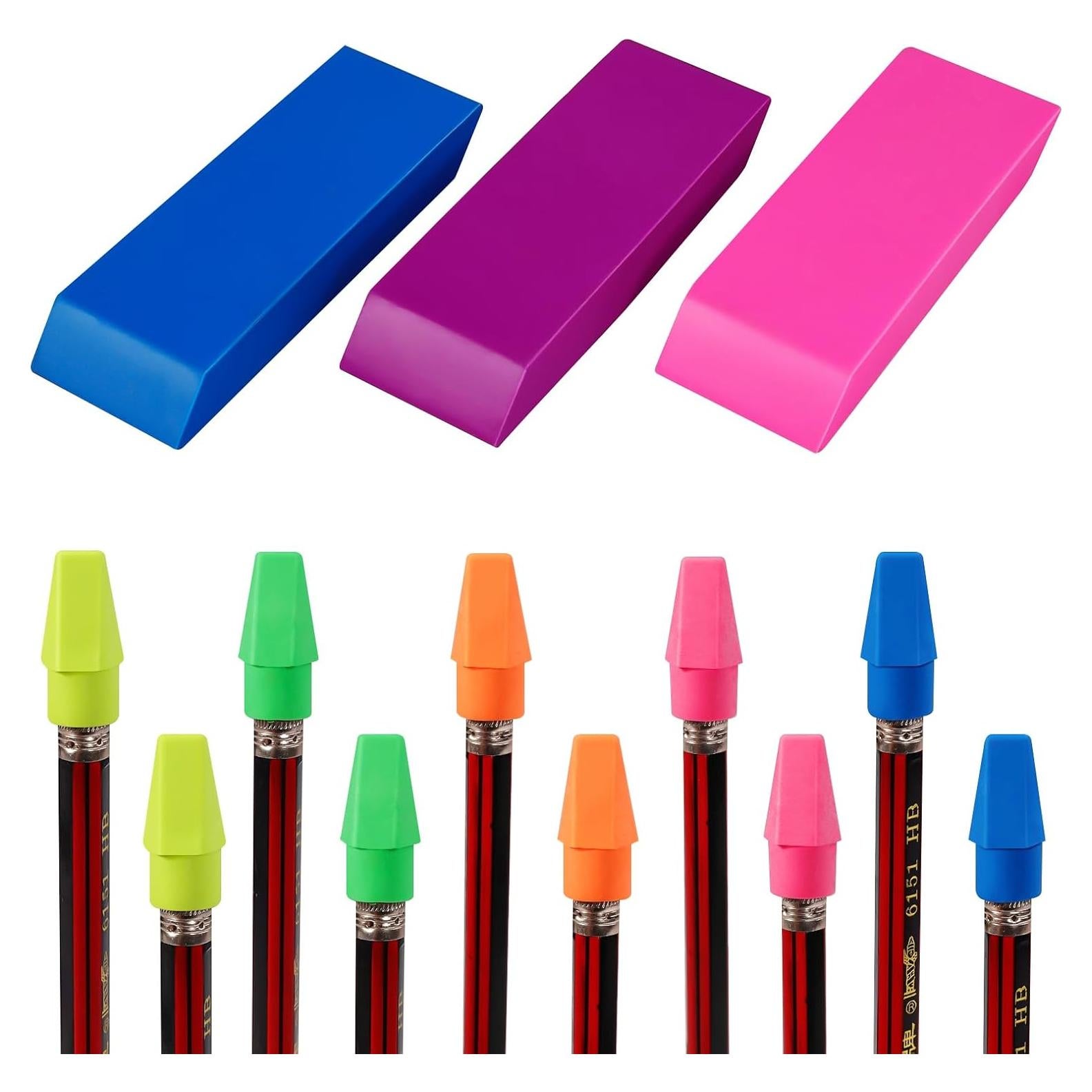 Juego de 18 Gomas de Borrar AmoreAngelCRAFTS - Colores Brillantes