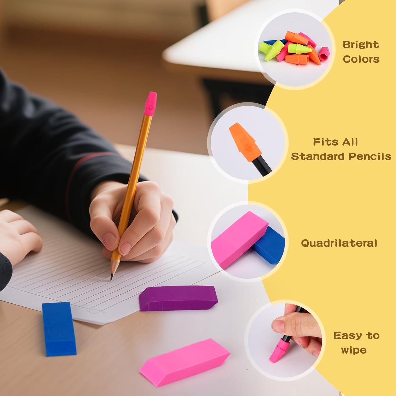 Juego de 18 Gomas de Borrar AmoreAngelCRAFTS - Colores Brillantes