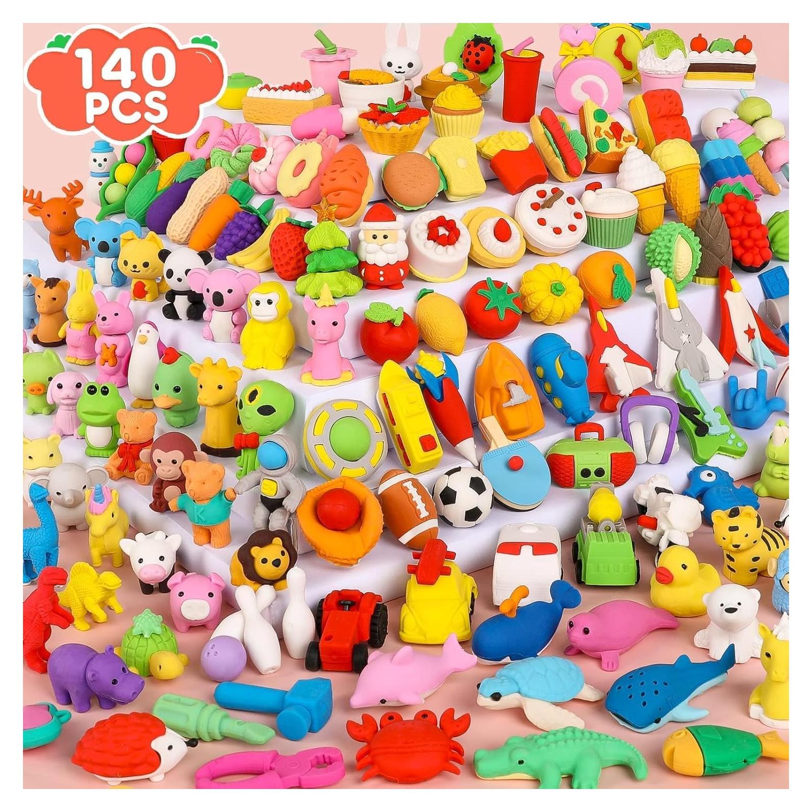 Paquete de 140 Borradores 3D WITALENT para Niños Multicolor