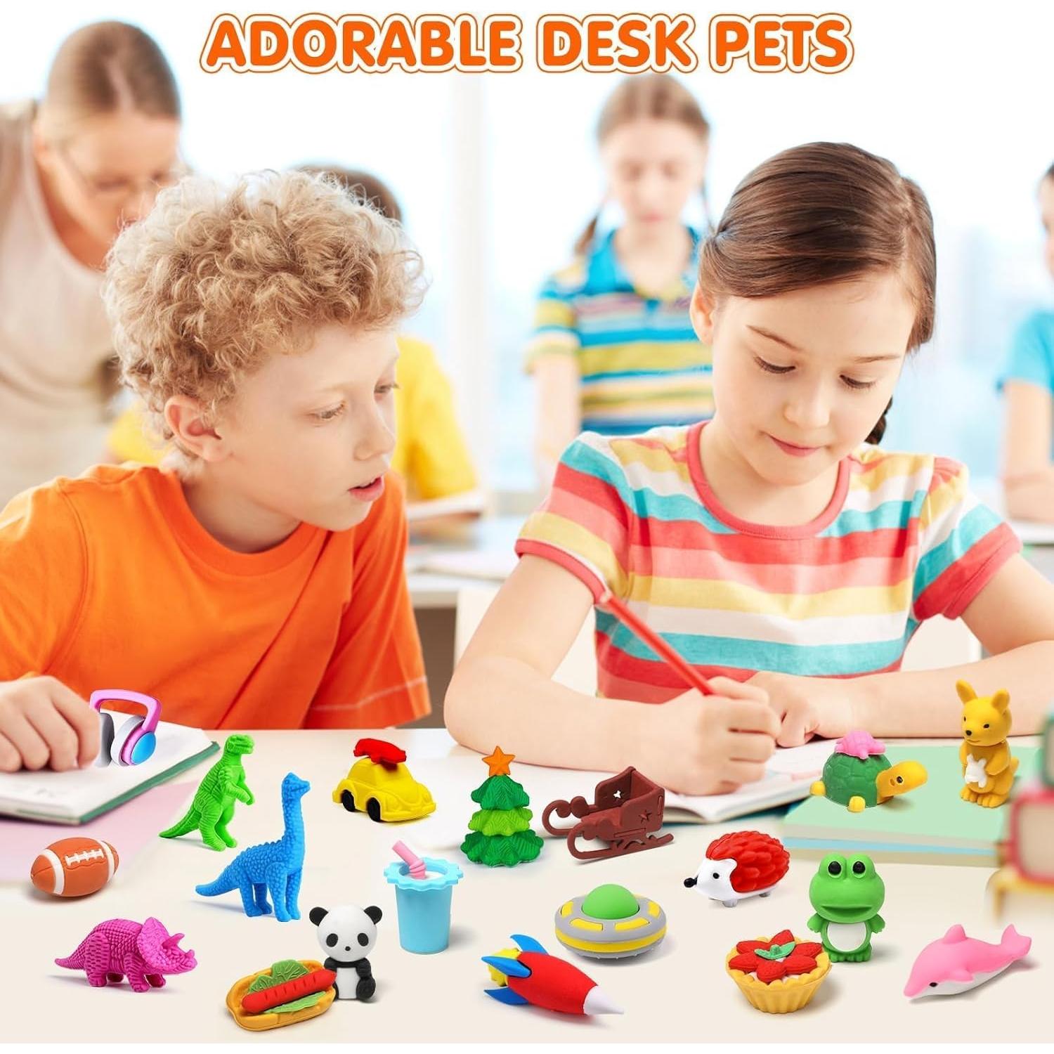 Paquete de 140 Borradores 3D WITALENT para Niños Multicolor