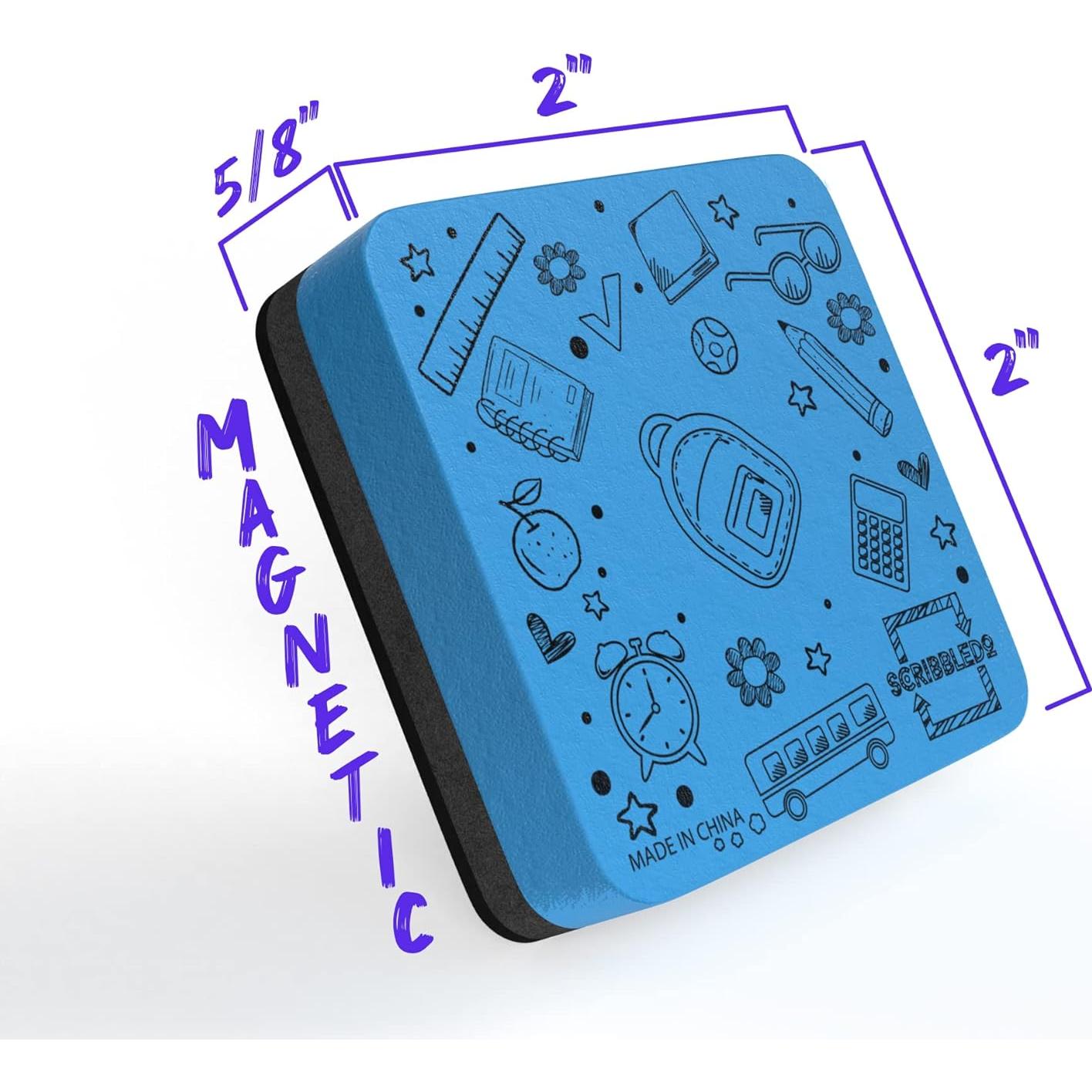 Borradores Magnéticos de Pizarra Blanca Scribbledo - 6 Colores