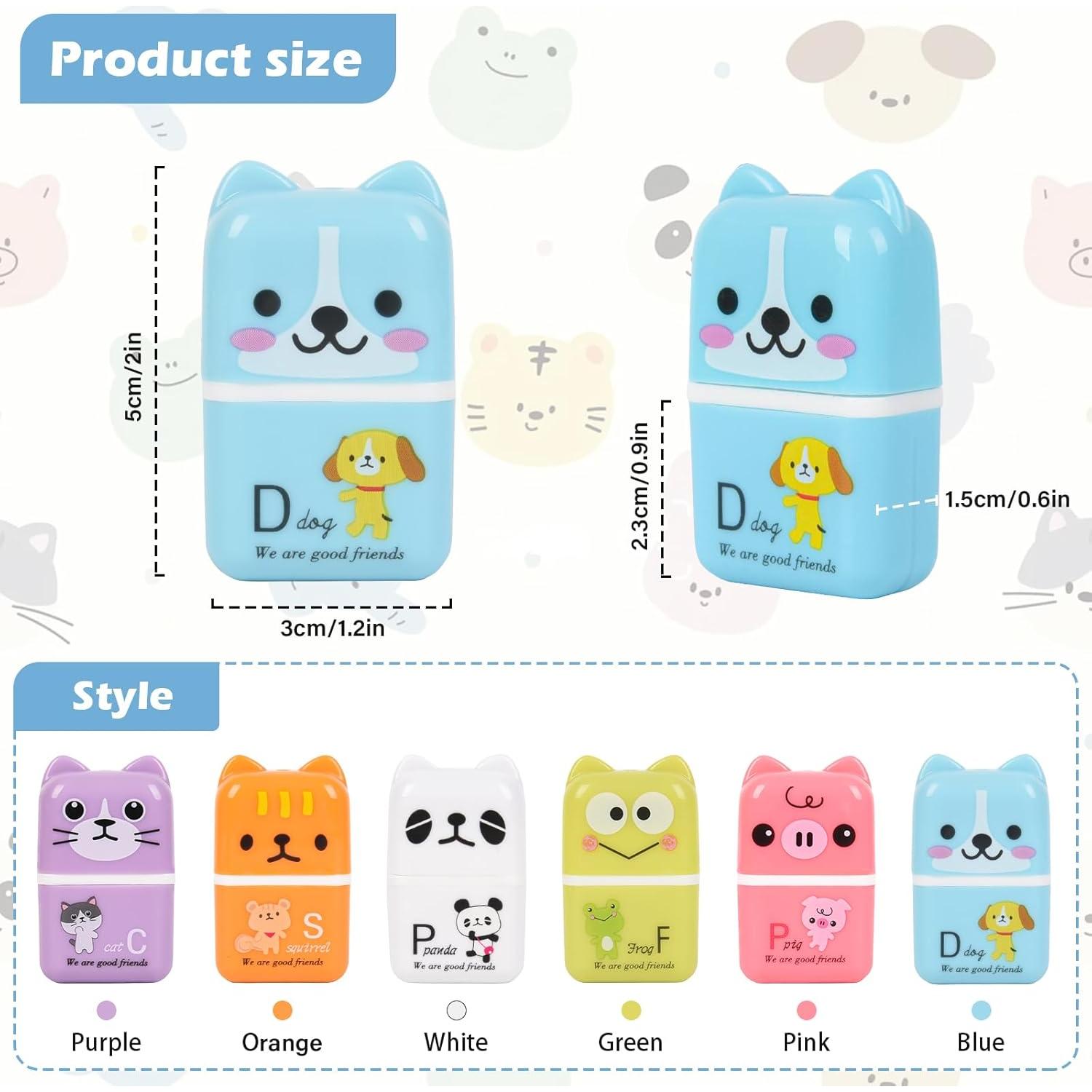 Borradores Kawaii LiYiQ 24 Pcs Goma Colorida para Niños