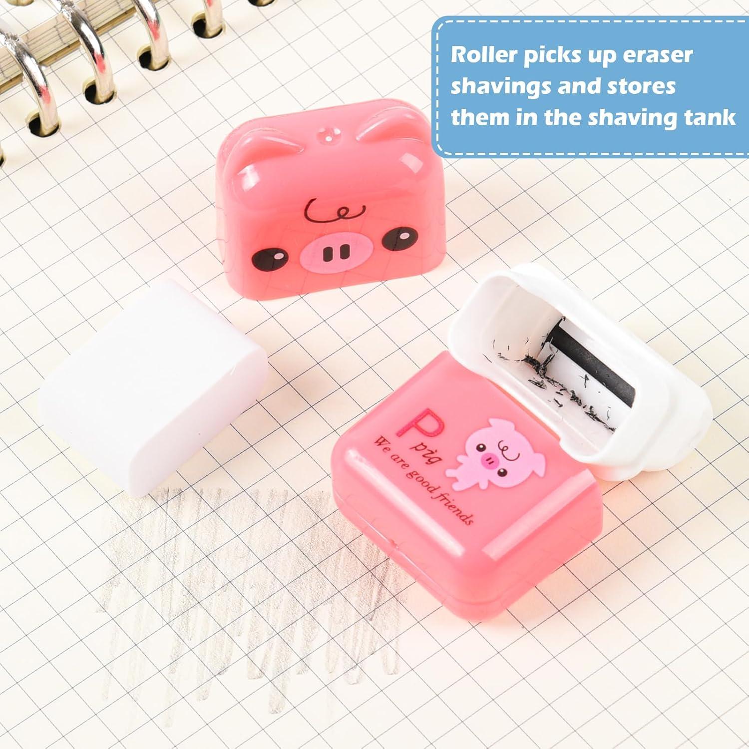 Borradores Kawaii LiYiQ 24 Pcs Goma Colorida para Niños