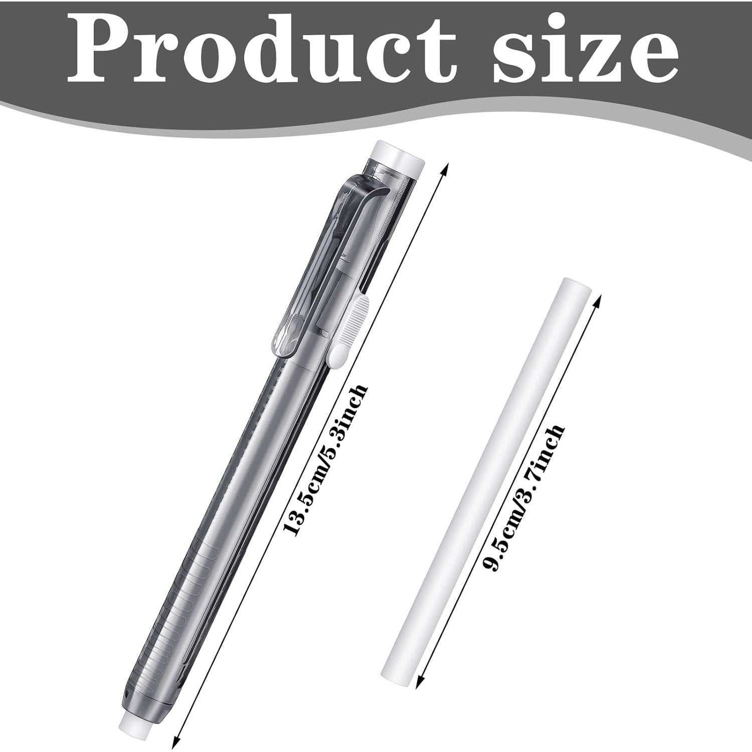 Set 12 Borradores Mecánicos Retráctiles Eersida Negro