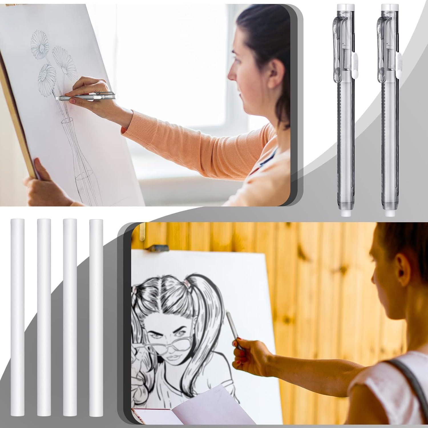 Set 12 Borradores Mecánicos Retráctiles Eersida Negro